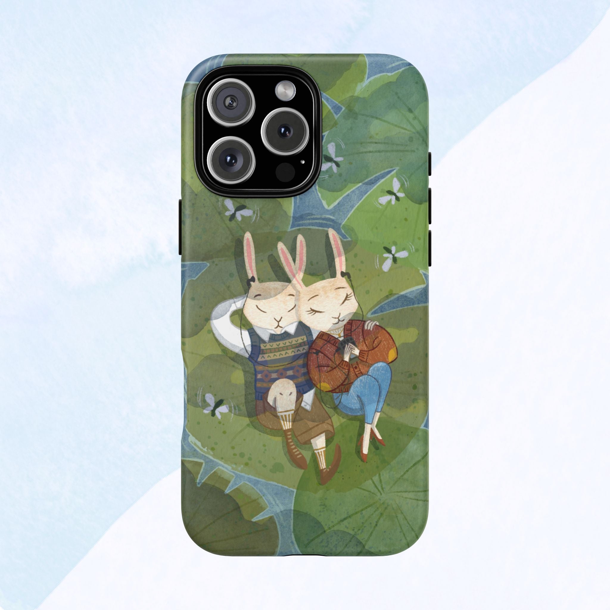 Cute Bunny Phone Case, Rabbit iPhone Cover, Nature Lovers Gift, Animal Lover Accessory, Eco-Friendly Case for Moms