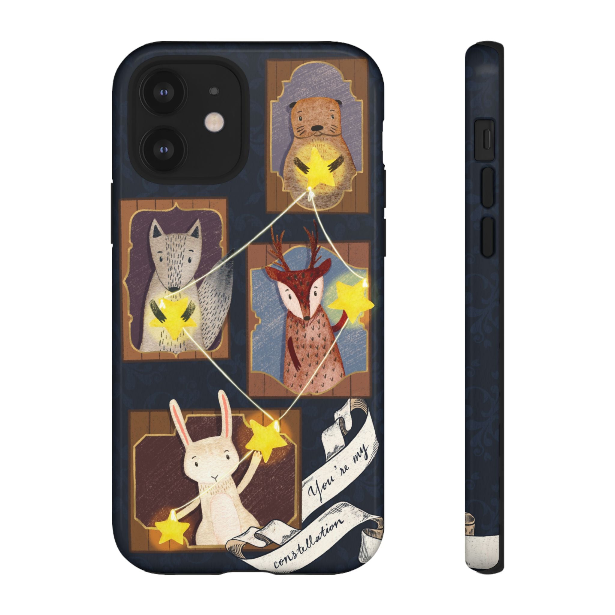 Tough Cases, Animals & Stars Design, Cute iPhone Gift, Nature Lover, Birthday, Animal Lover, iPhone 16 15 14 13 12 11 X XR 8