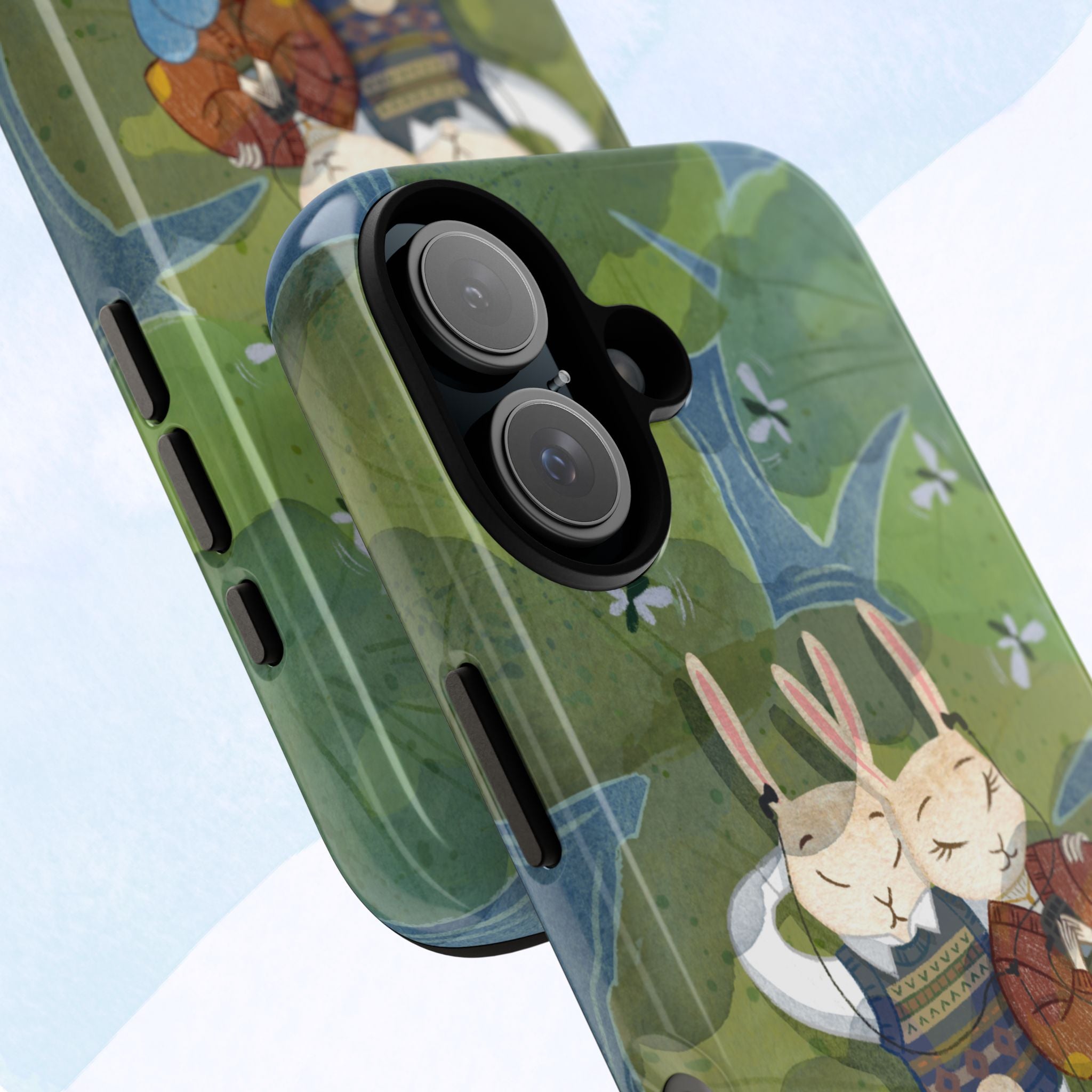Cute Bunny Phone Case, Rabbit iPhone Cover, Nature Lovers Gift, Animal Lover Accessory, Eco-Friendly Case for Moms