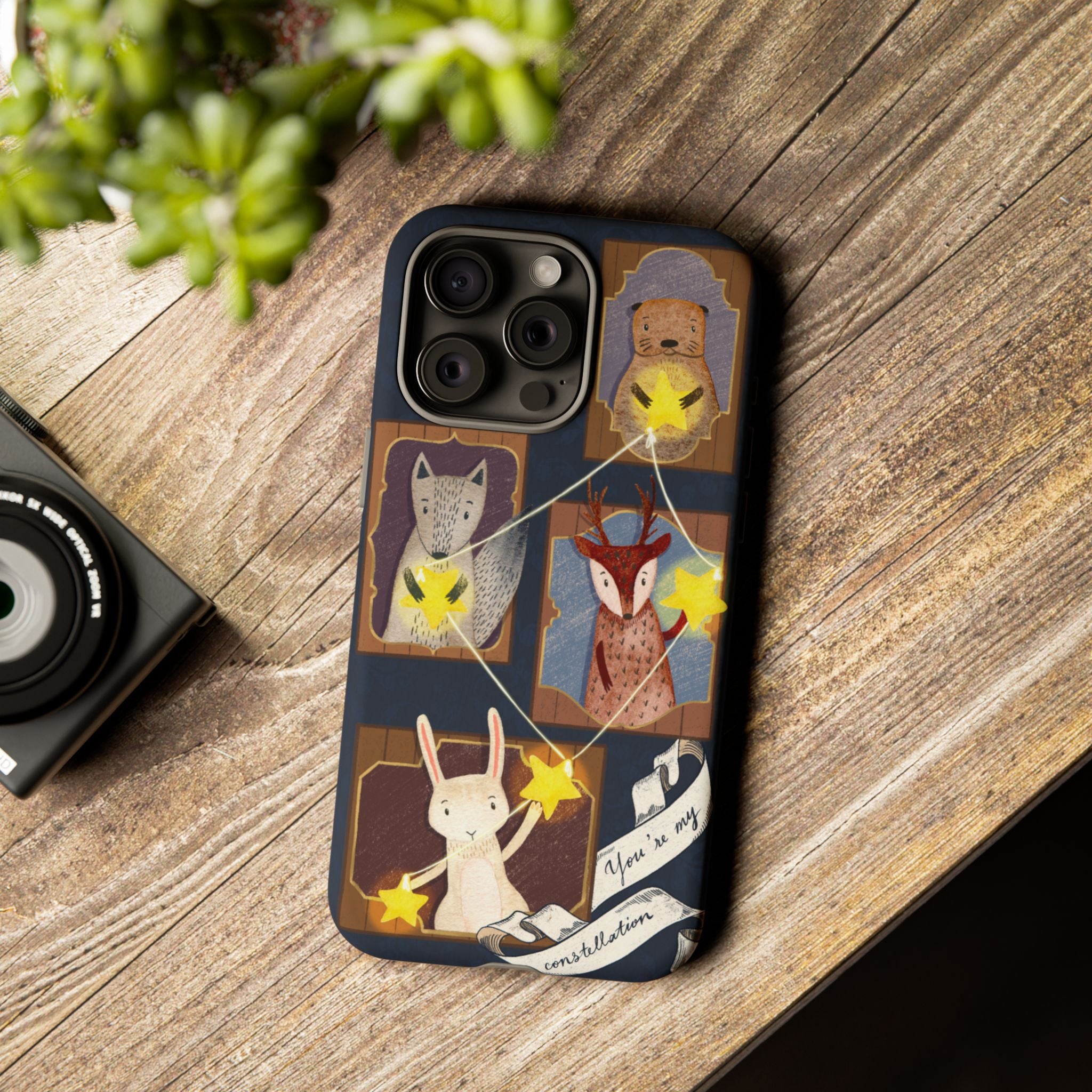 Tough Cases, Animals & Stars Design, Cute iPhone Gift, Nature Lover, Birthday, Animal Lover, iPhone 16 15 14 13 12 11 X XR 8