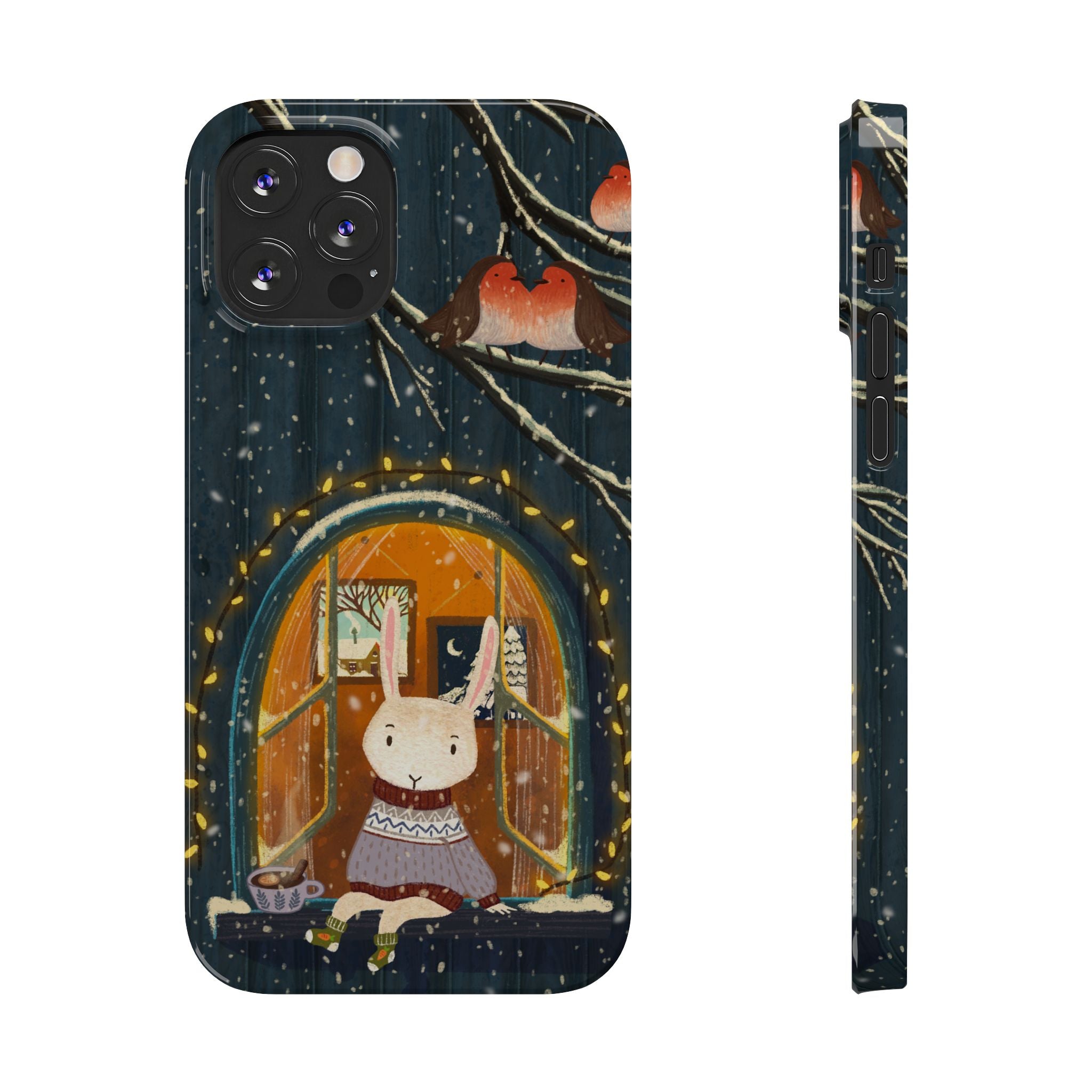 Cozy Animal Phone Case - Whimsical Rabbit Design, Cute Slim Case for Animal Lovers, Perfect Gift for Birthdays, Holidays