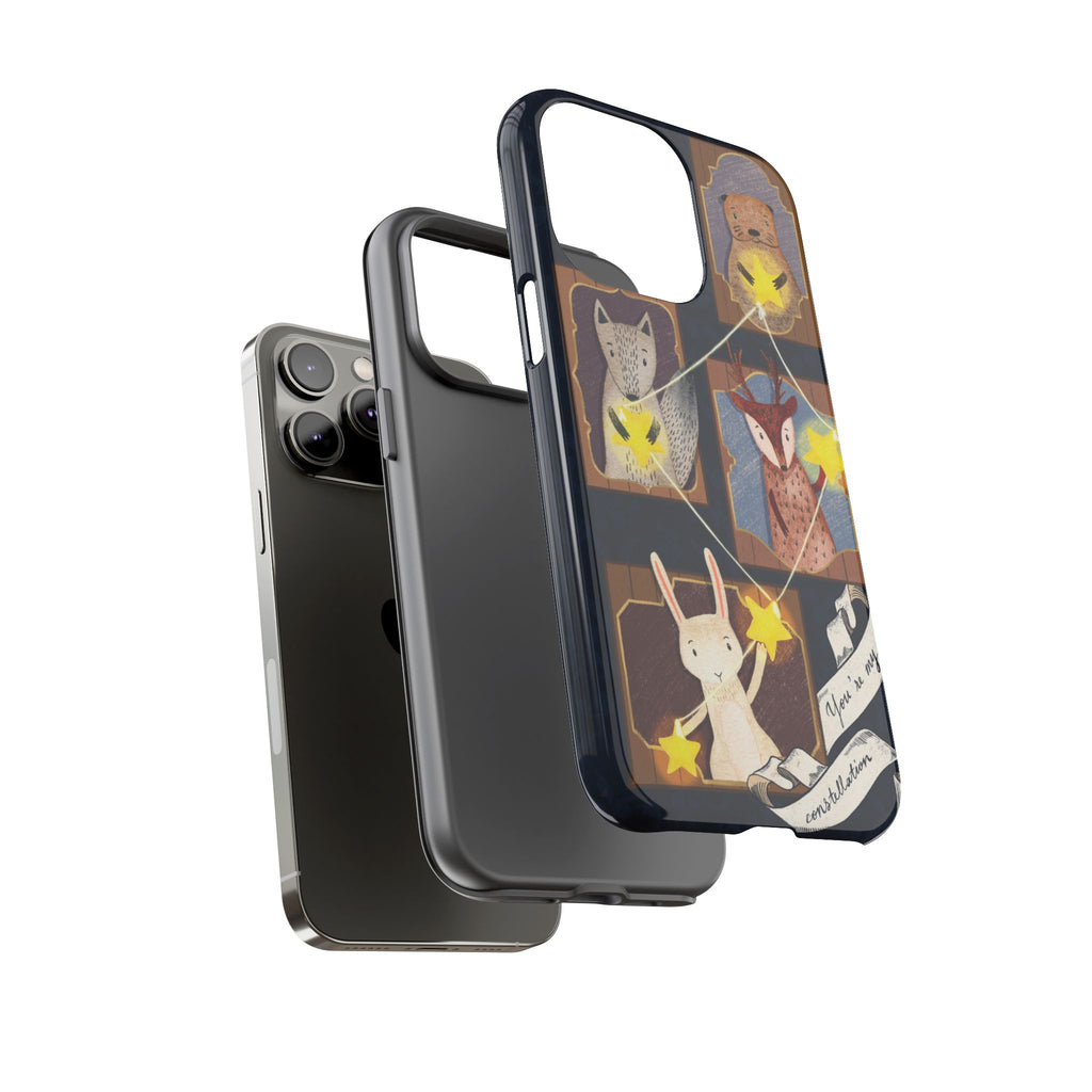 Tough Cases, Animals & Stars Design, Cute iPhone Gift, Nature Lover, Birthday, Animal Lover, iPhone 16 15 14 13 12 11 X XR 8