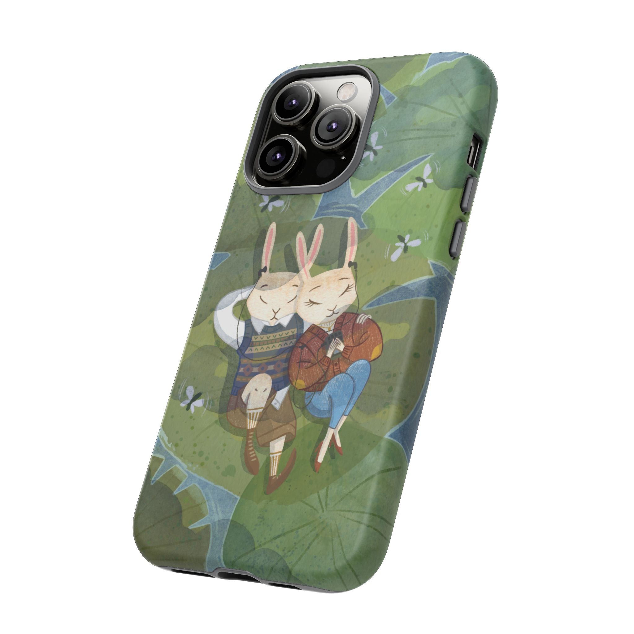Cute Bunny Phone Case, Rabbit iPhone Cover, Nature Lovers Gift, Animal Lover Accessory, Eco-Friendly Case for Moms