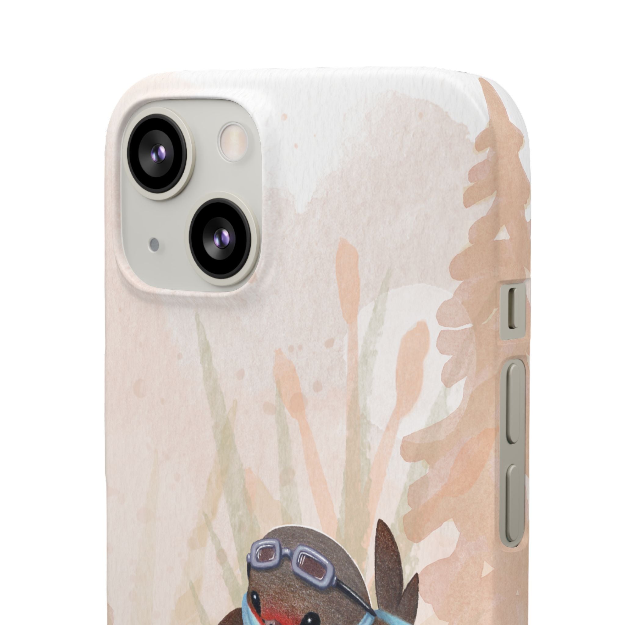 Whimsical Animal Snap Cases, Cute Phone Case, Handmade Bird and Bunny Design, Gift for Animal Lovers, Unique Smartphone Cover