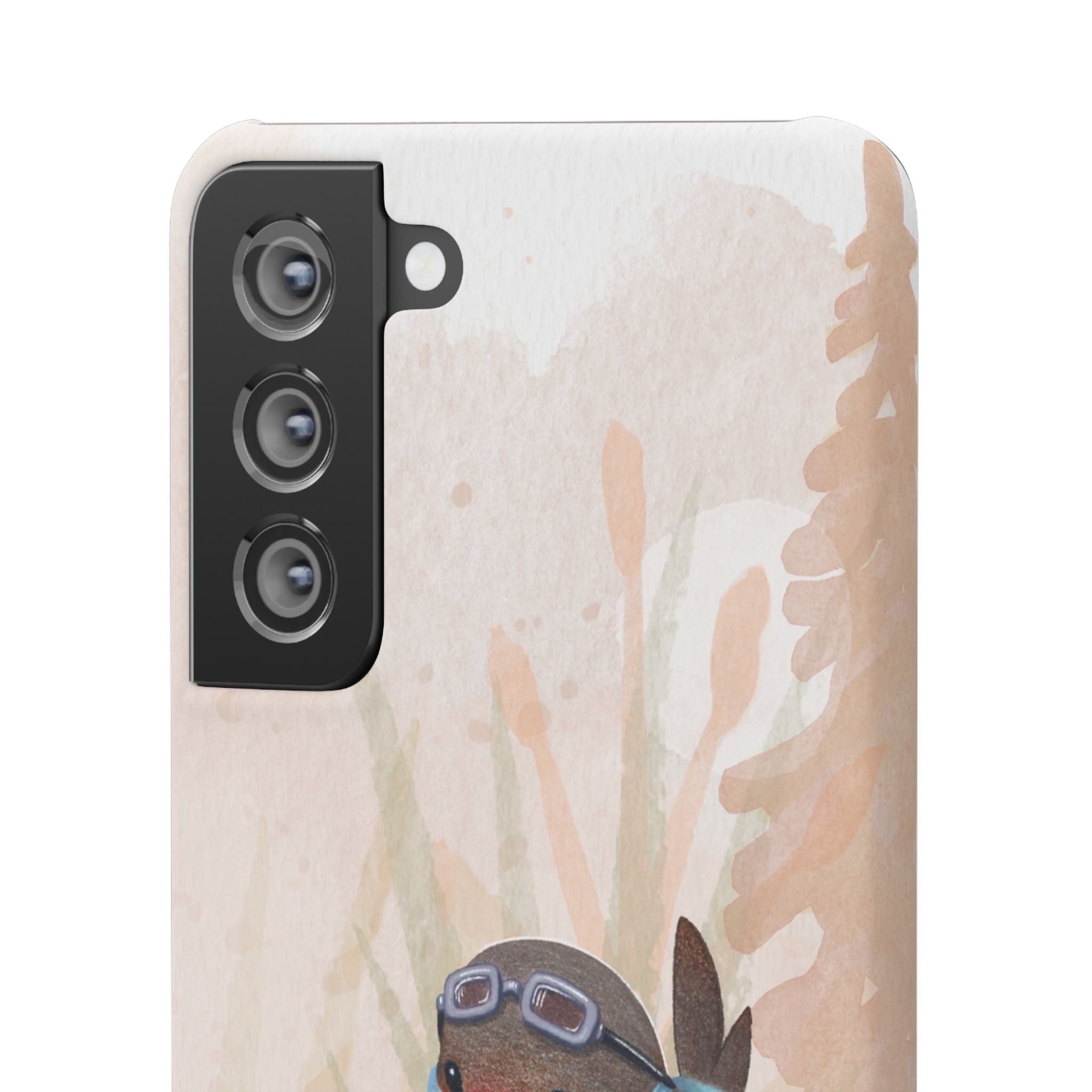 Whimsical Animal Snap Cases, Cute Phone Case, Handmade Bird and Bunny Design, Gift for Animal Lovers, Unique Smartphone Cover