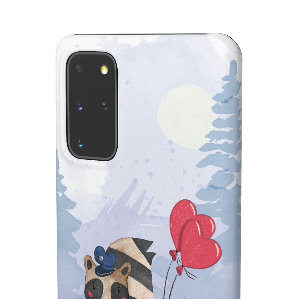 Whimsical Animal Snap Case with Love Balloons, Cute Phone Case, Valentine's Day Gift, Animal Lover Accessory, Creative Phone Cover