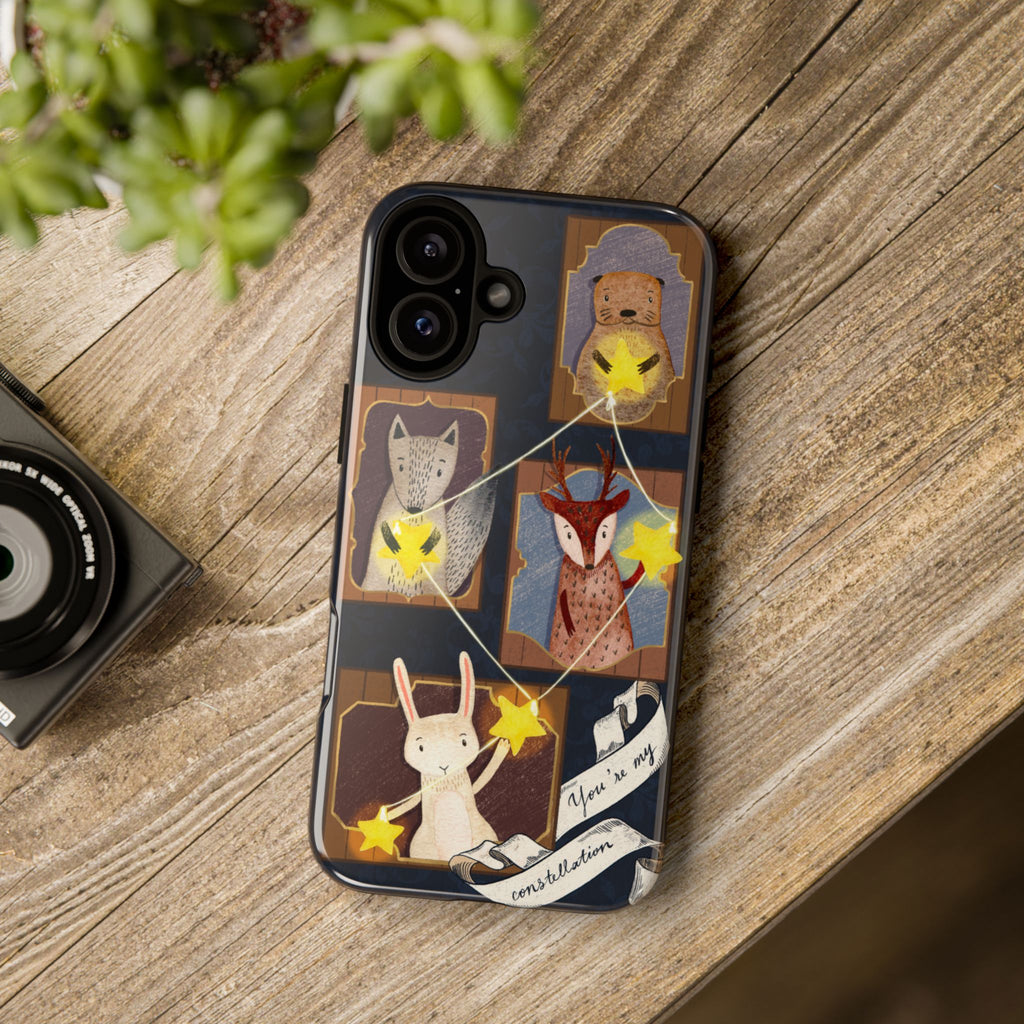Tough Cases, Animals & Stars Design, Cute iPhone Gift, Nature Lover, Birthday, Animal Lover, iPhone 16 15 14 13 12 11 X XR 8