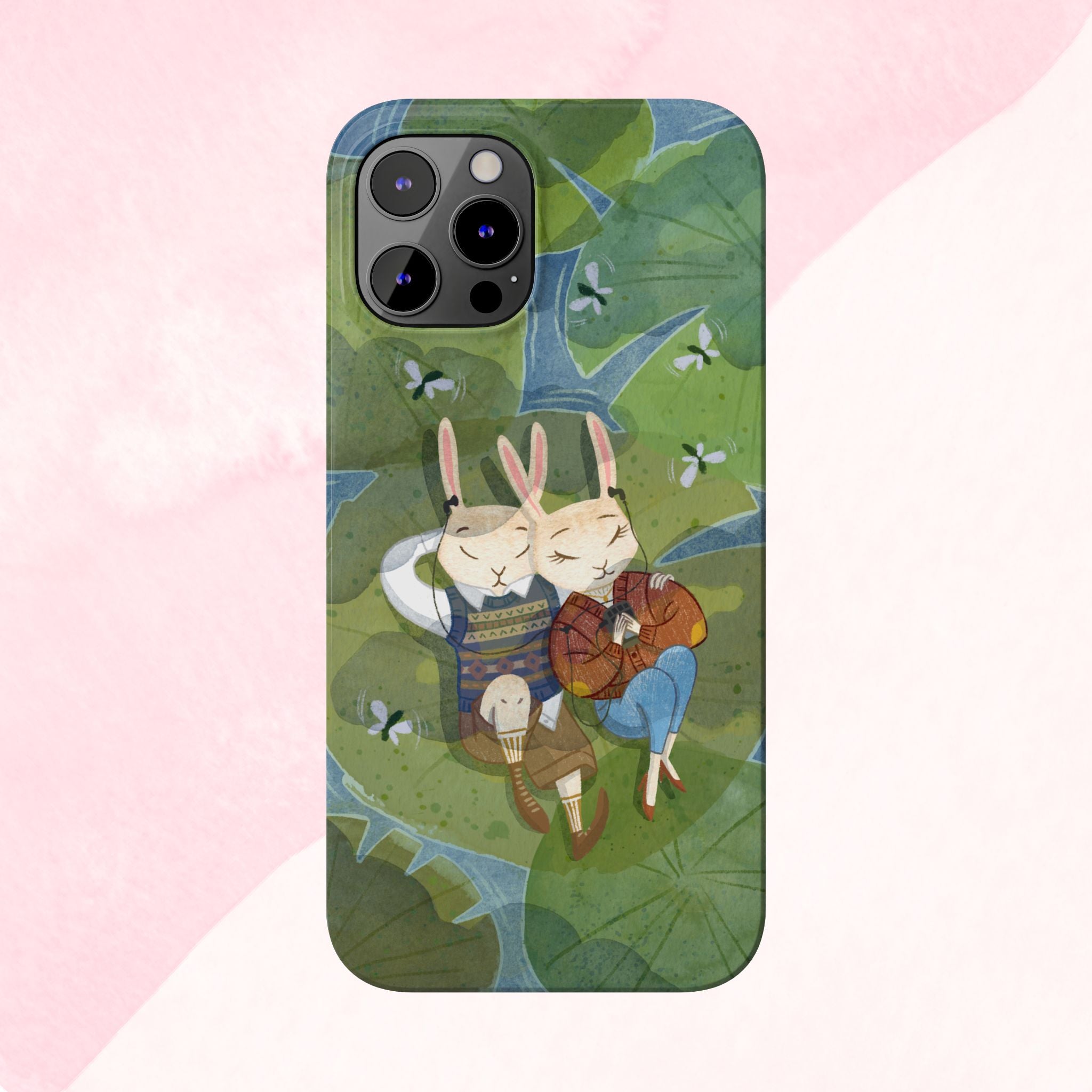 Whimsical Bunny Phone Cases for Animal Lovers and Nature Enthusiasts | Cute, Fun Design, Gifts for Friends, Birthday, Easter, Spring