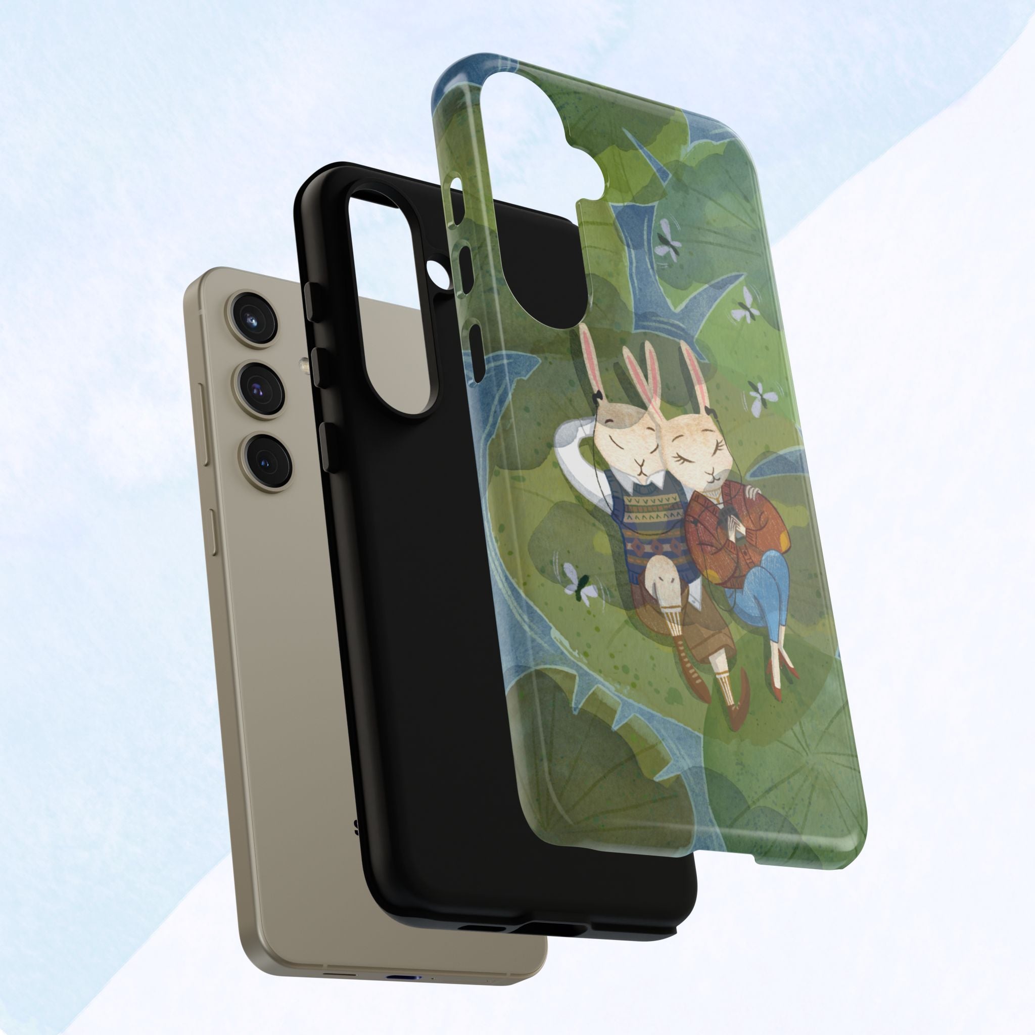 Cute Bunny Phone Case, Rabbit iPhone Cover, Nature Lovers Gift, Animal Lover Accessory, Eco-Friendly Case for Moms
