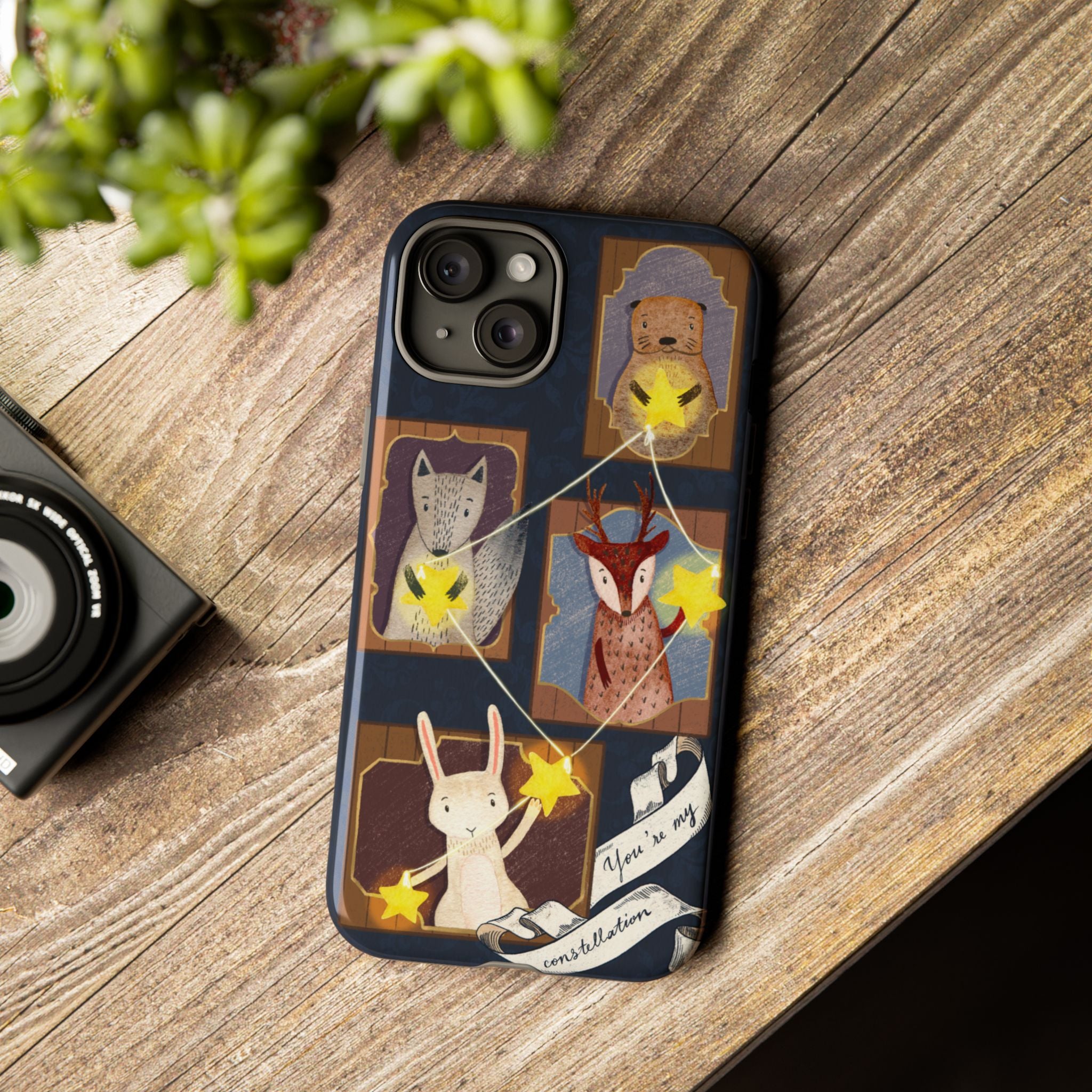 Tough Cases, Animals & Stars Design, Cute iPhone Gift, Nature Lover, Birthday, Animal Lover, iPhone 16 15 14 13 12 11 X XR 8