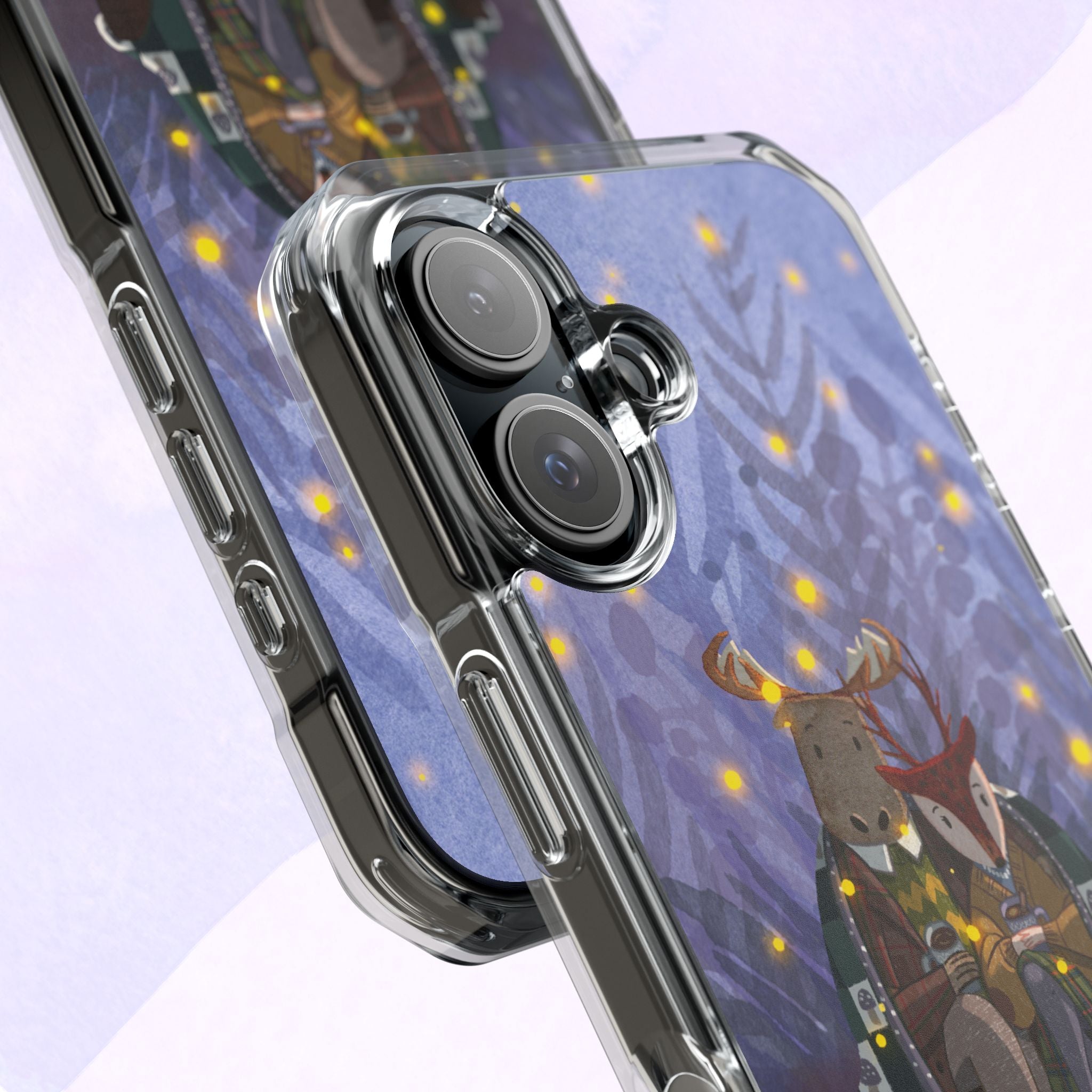 Cozy Animal Friends Phone Case - Magnetic Clear Impact Cases for Outdoorsy Animal Lovers, Perfect for Christmas, Gift Idea, Nature Vibes