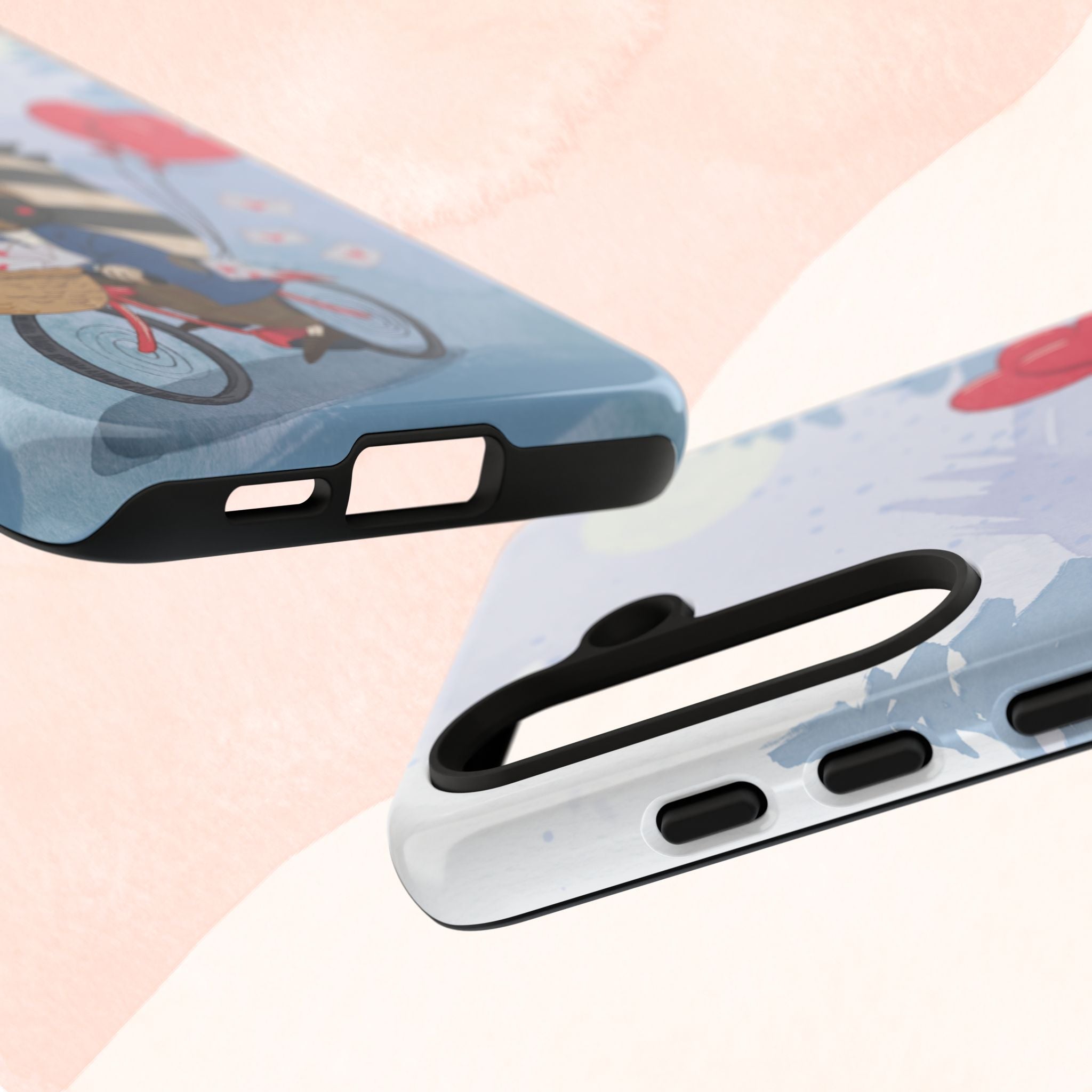 Cute Raccoon Phone Case, Tough Case for Animal Lovers, Valentine's Day Gift, Whimsical Phone Accessory, Gifts for Kids