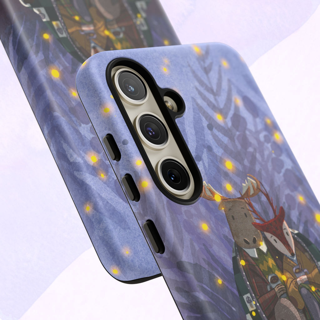 Cozy Couple Phone Case, Cute Animal Lovers Gift, Nature Aesthetic, Perfect for Holidays, Personalized Phone Accessories, Gift for Her