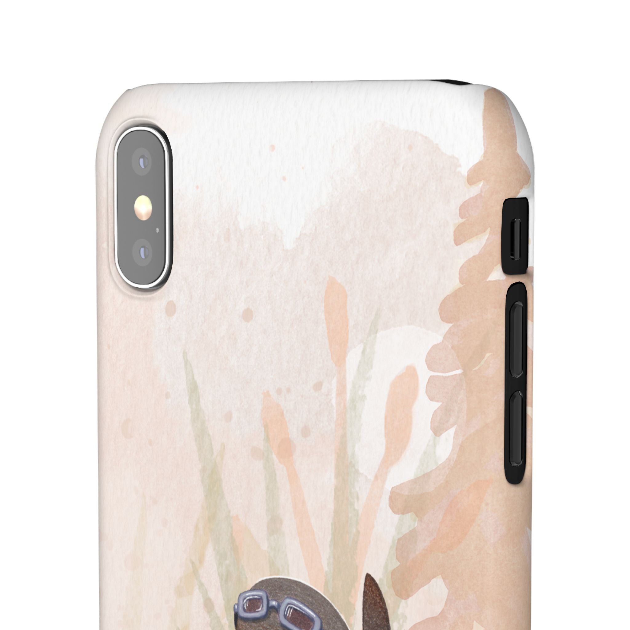 Whimsical Animal Snap Cases, Cute Phone Case, Handmade Bird and Bunny Design, Gift for Animal Lovers, Unique Smartphone Cover
