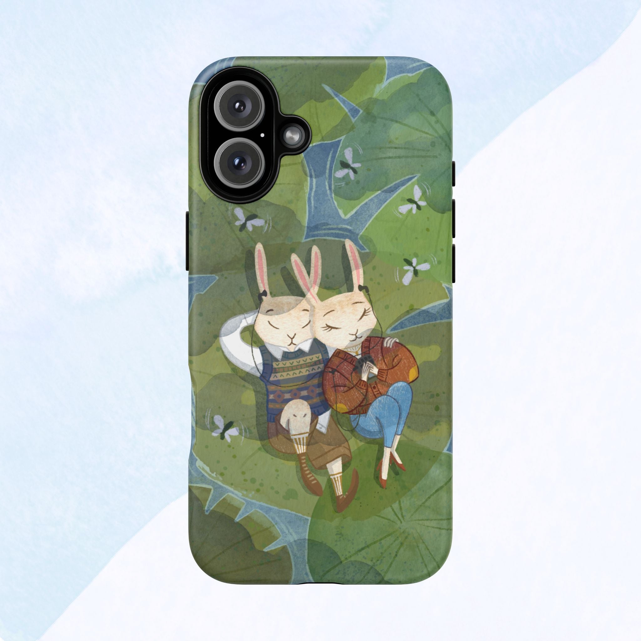 Cute Bunny Phone Case, Rabbit iPhone Cover, Nature Lovers Gift, Animal Lover Accessory, Eco-Friendly Case for Moms