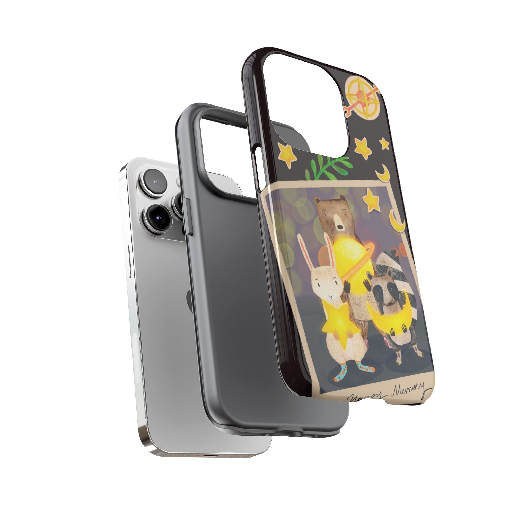 Animal iPhone Case - Tough Cases for Kids, Teens, Cute Fun Design, Holiday Accessories, iPhone 16 15 14 13 12 11 10 XR X 8, Gift Idea,