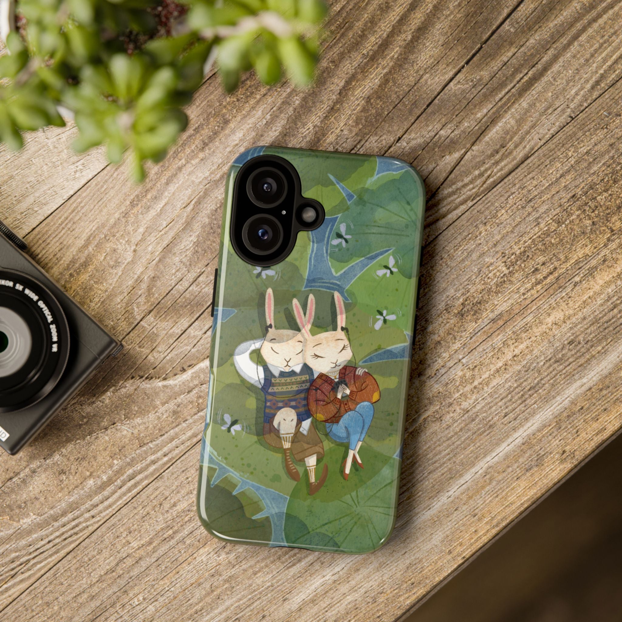 Cute Bunny Phone Case, Rabbit iPhone Cover, Nature Lovers Gift, Animal Lover Accessory, Eco-Friendly Case for Moms