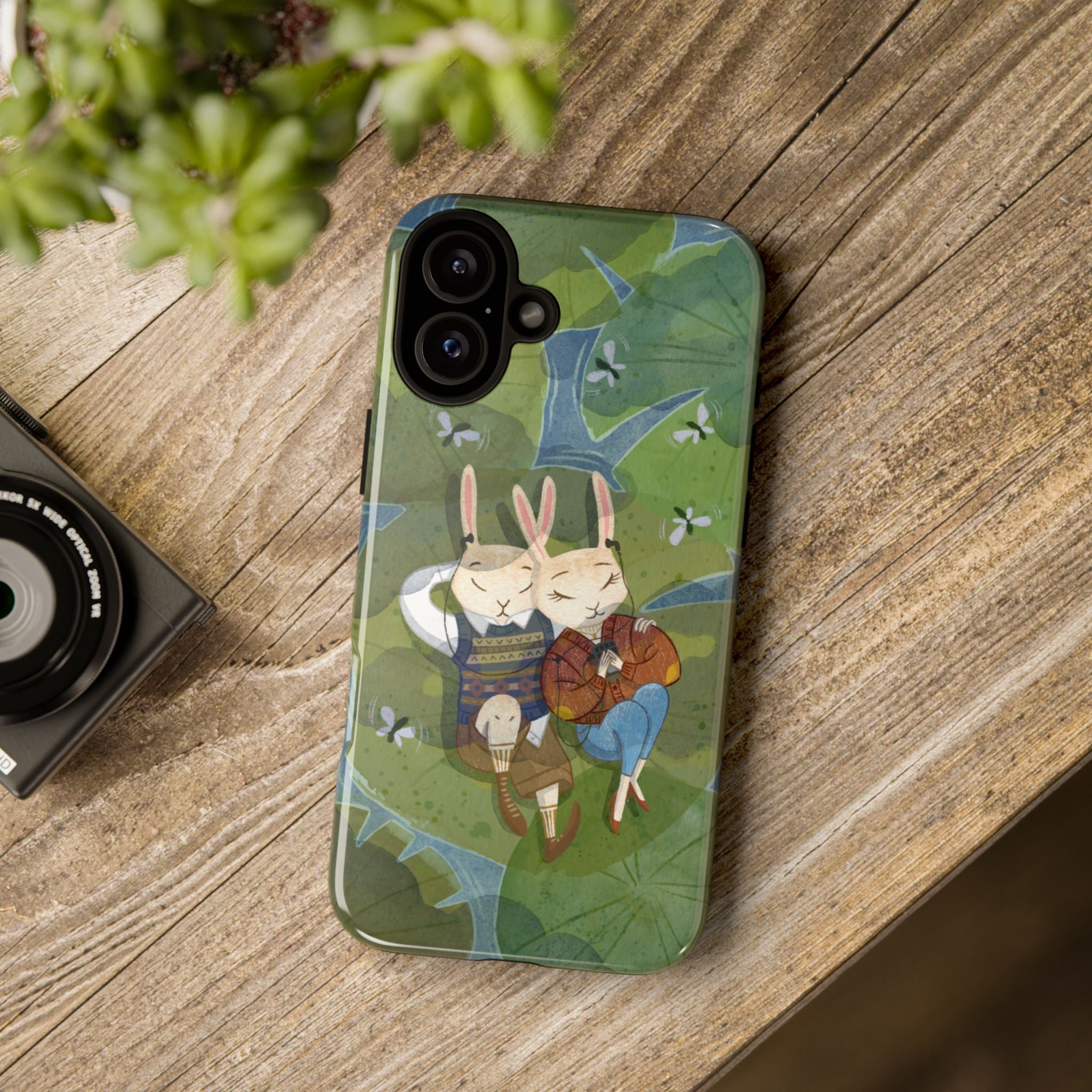 Cute Bunny Phone Case, Rabbit iPhone Cover, Nature Lovers Gift, Animal Lover Accessory, Eco-Friendly Case for Moms