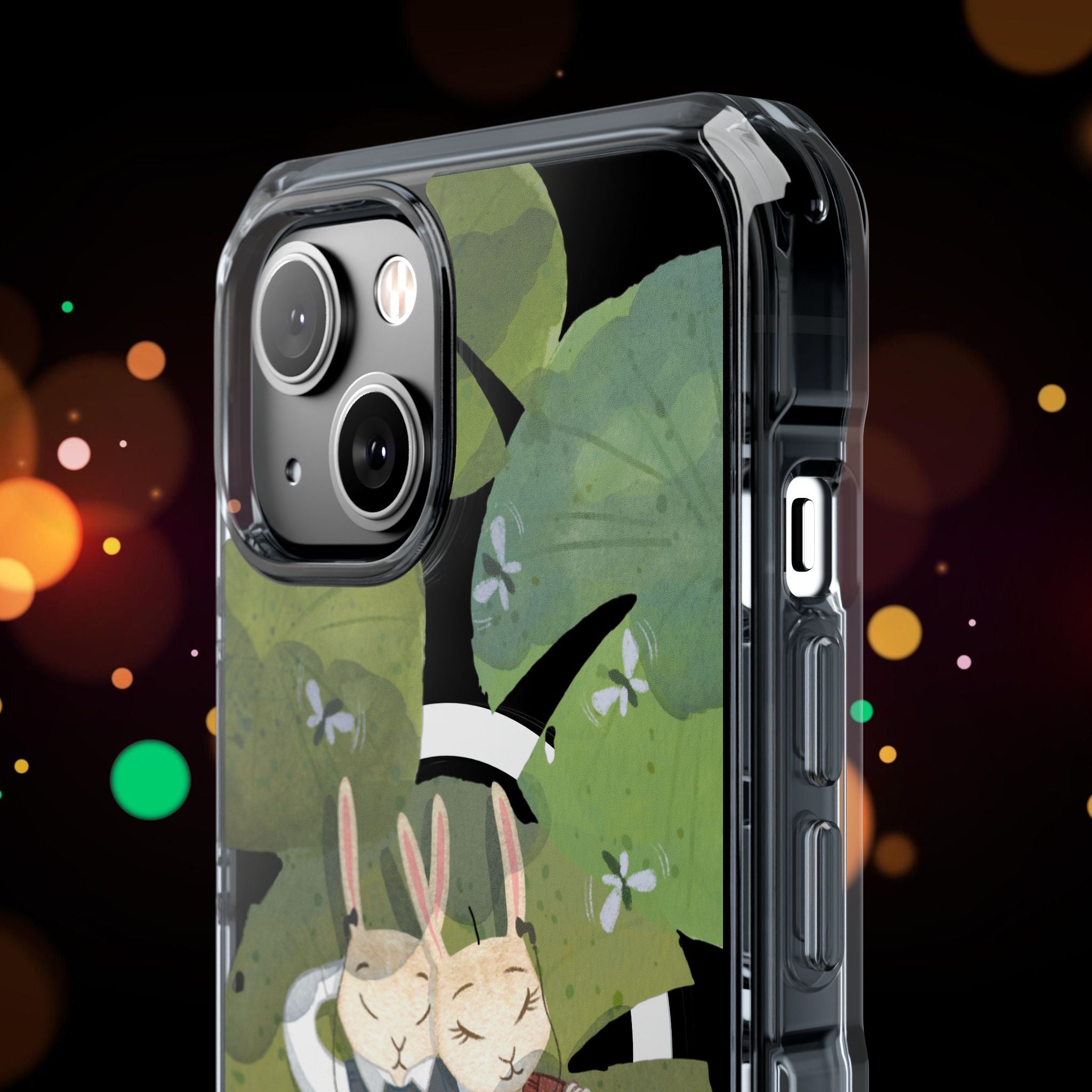 Cute Animal Lovers Phone Case, Magnetic Clear Impact Cases for Nature Enthusiasts, Eco-Friendly Gift, Cute Bunny Design, Unique Phone Cover