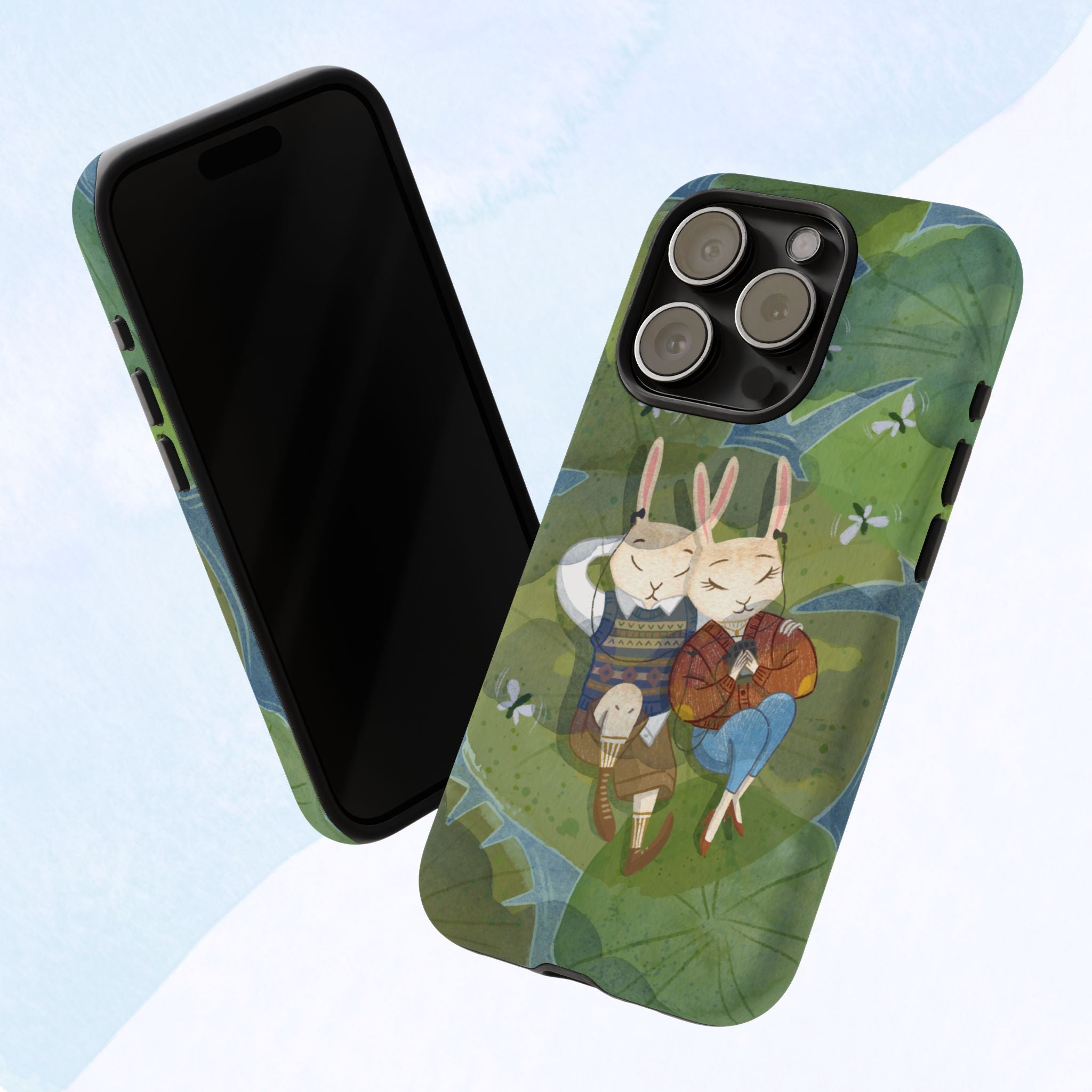 Cute Bunny Phone Case, Rabbit iPhone Cover, Nature Lovers Gift, Animal Lover Accessory, Eco-Friendly Case for Moms
