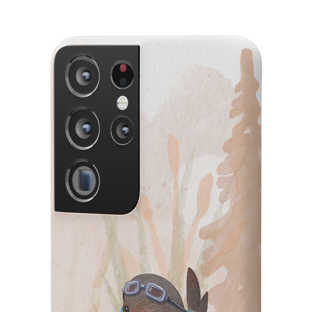 Whimsical Animal Snap Cases, Cute Phone Case, Handmade Bird and Bunny Design, Gift for Animal Lovers, Unique Smartphone Cover
