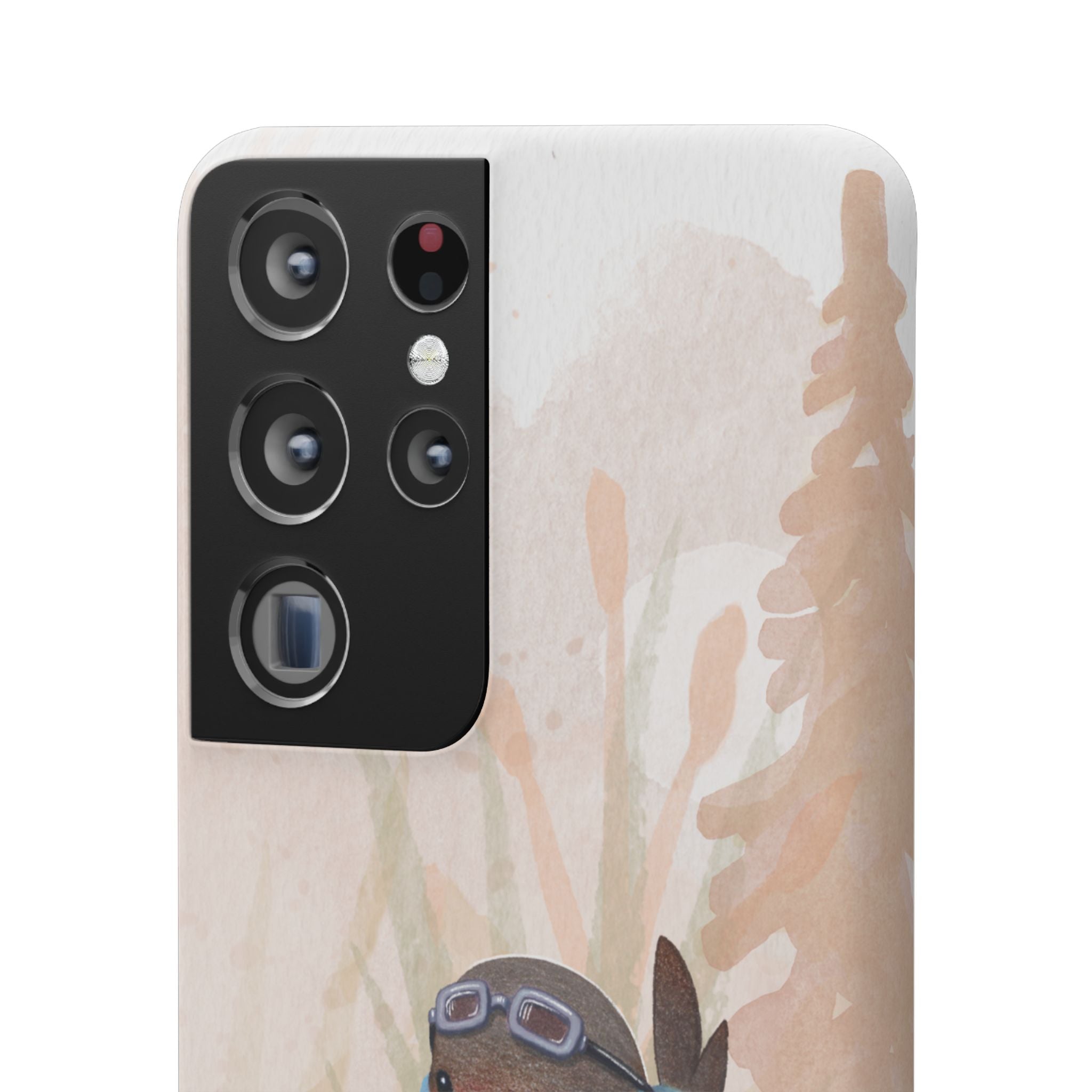 Whimsical Animal Snap Cases, Cute Phone Case, Handmade Bird and Bunny Design, Gift for Animal Lovers, Unique Smartphone Cover