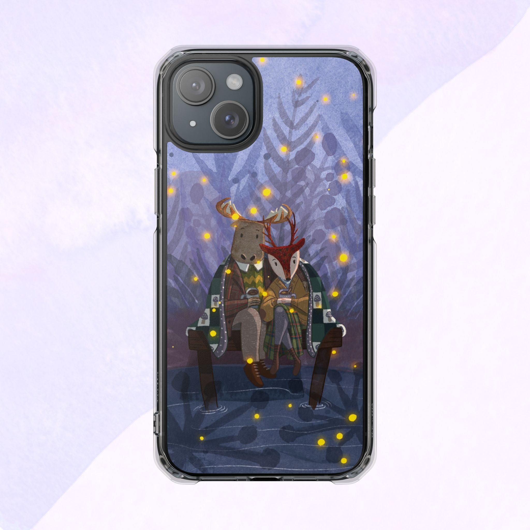 Cozy Animal Friends Phone Case - Magnetic Clear Impact Cases for Outdoorsy Animal Lovers, Perfect for Christmas, Gift Idea, Nature Vibes