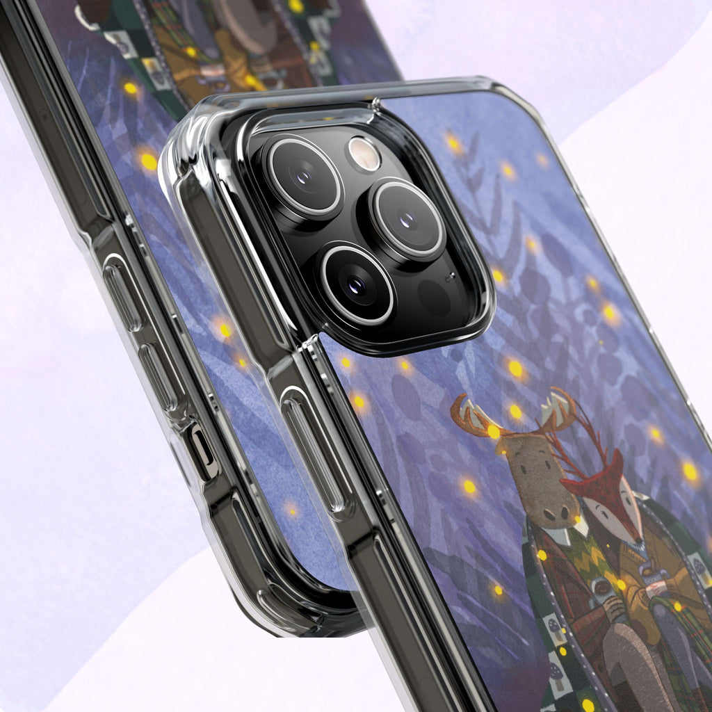 Cozy Animal Friends Phone Case - Magnetic Clear Impact Cases for Outdoorsy Animal Lovers, Perfect for Christmas, Gift Idea, Nature Vibes