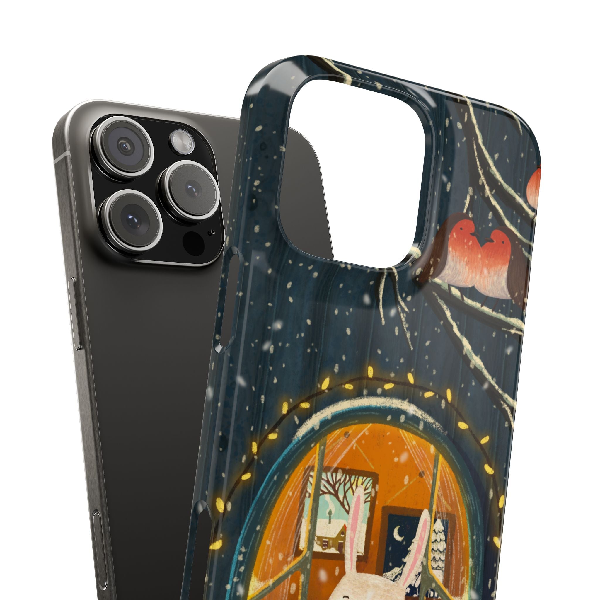 Cozy Animal Phone Case - Whimsical Rabbit Design, Cute Slim Case for Animal Lovers, Perfect Gift for Birthdays, Holidays