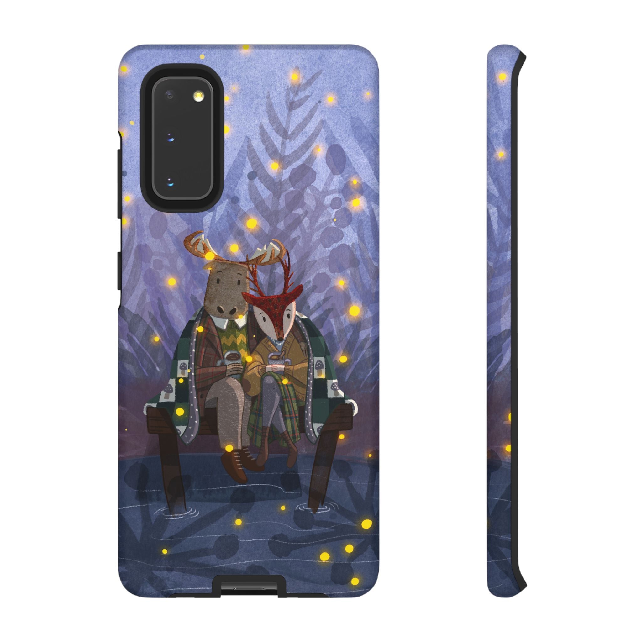 Cozy Couple Phone Case, Cute Animal Lovers Gift, Nature Aesthetic, Perfect for Holidays, Personalized Phone Accessories, Gift for Her