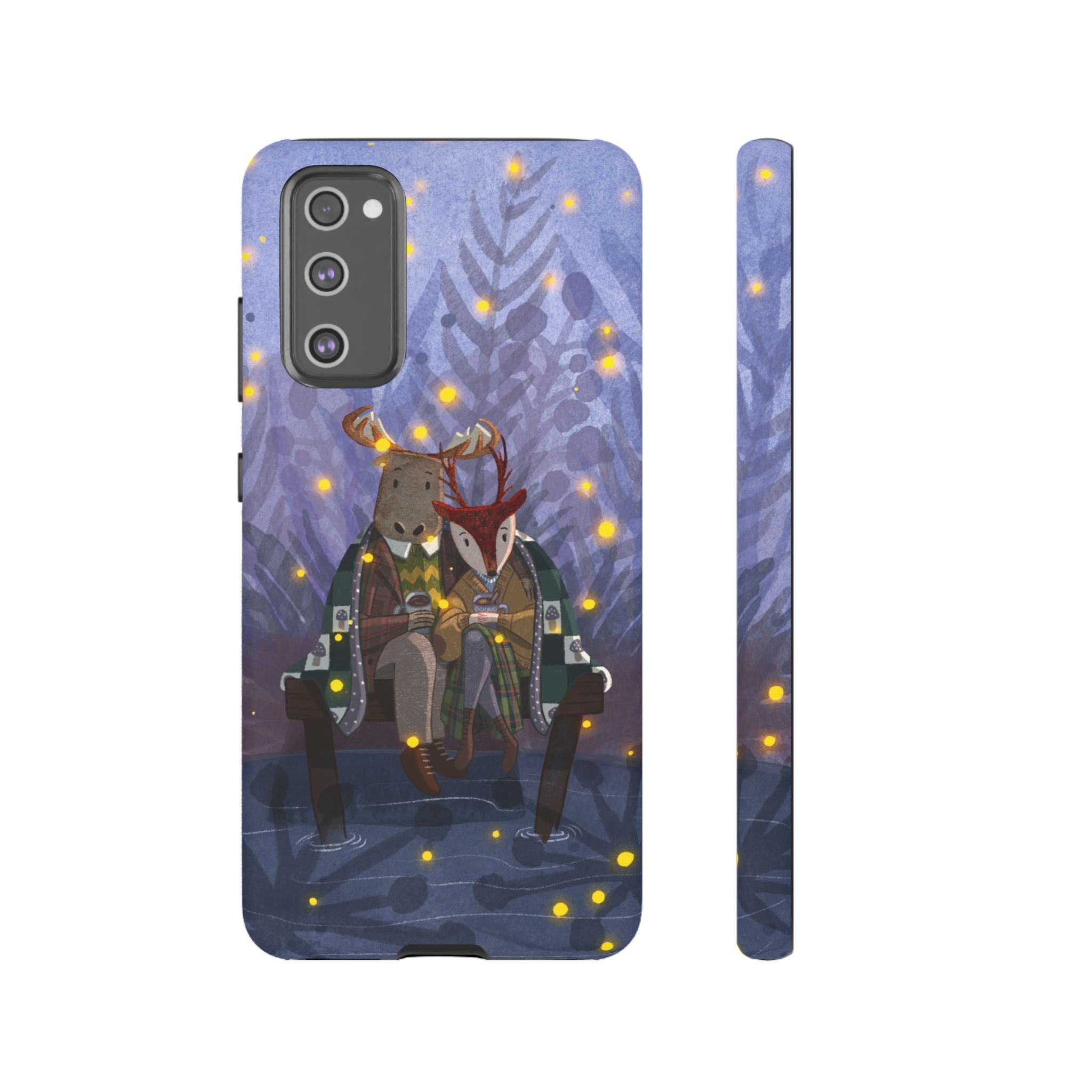 Cozy Couple Phone Case, Cute Animal Lovers Gift, Nature Aesthetic, Perfect for Holidays, Personalized Phone Accessories, Gift for Her