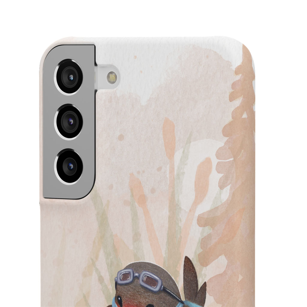 Whimsical Animal Snap Cases, Cute Phone Case, Handmade Bird and Bunny Design, Gift for Animal Lovers, Unique Smartphone Cover