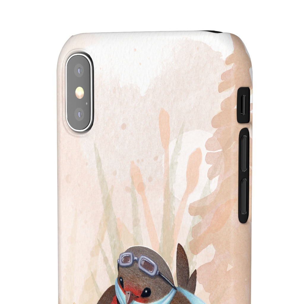 Whimsical Animal Snap Cases, Cute Phone Case, Handmade Bird and Bunny Design, Gift for Animal Lovers, Unique Smartphone Cover