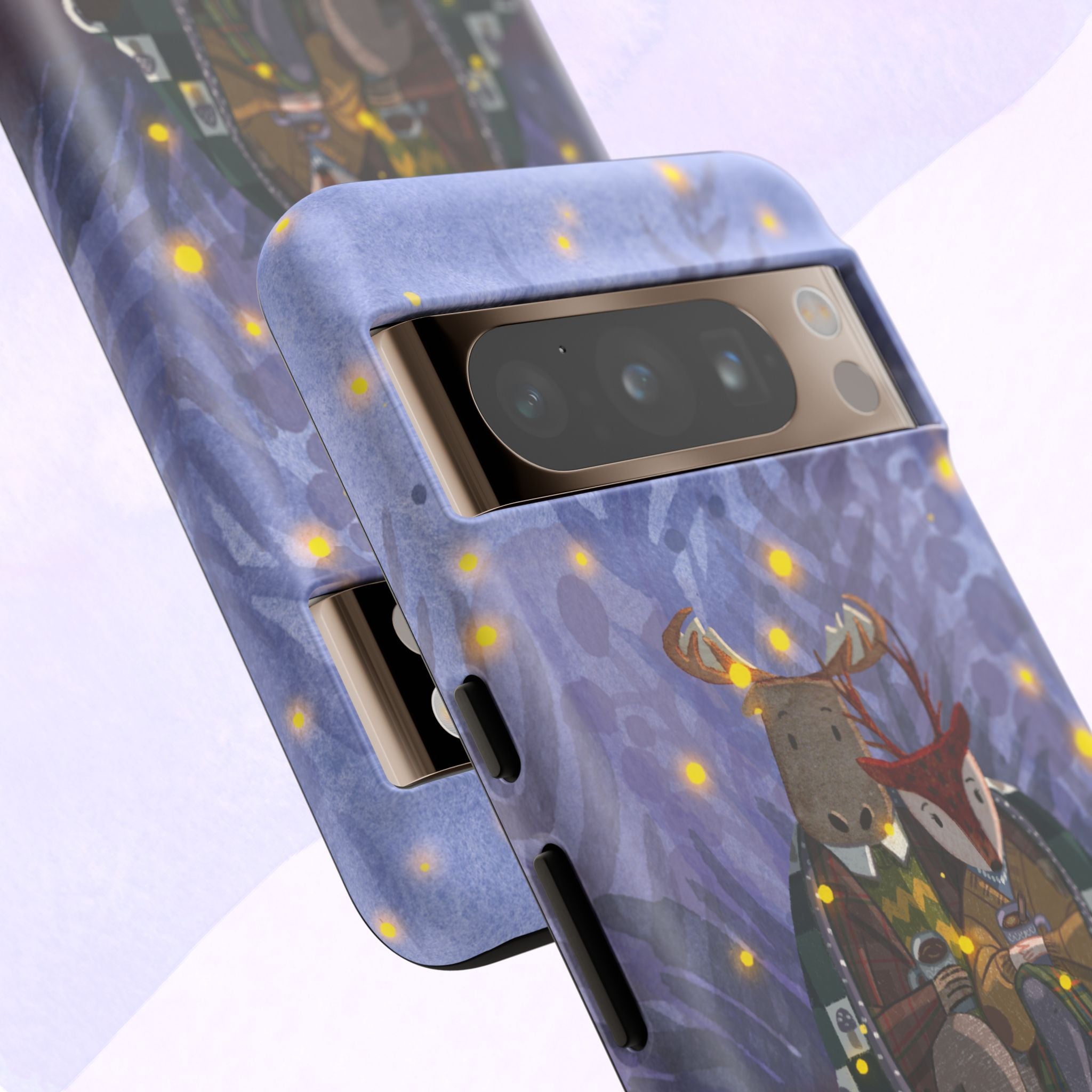 Cozy Couple Phone Case, Cute Animal Lovers Gift, Nature Aesthetic, Perfect for Holidays, Personalized Phone Accessories, Gift for Her