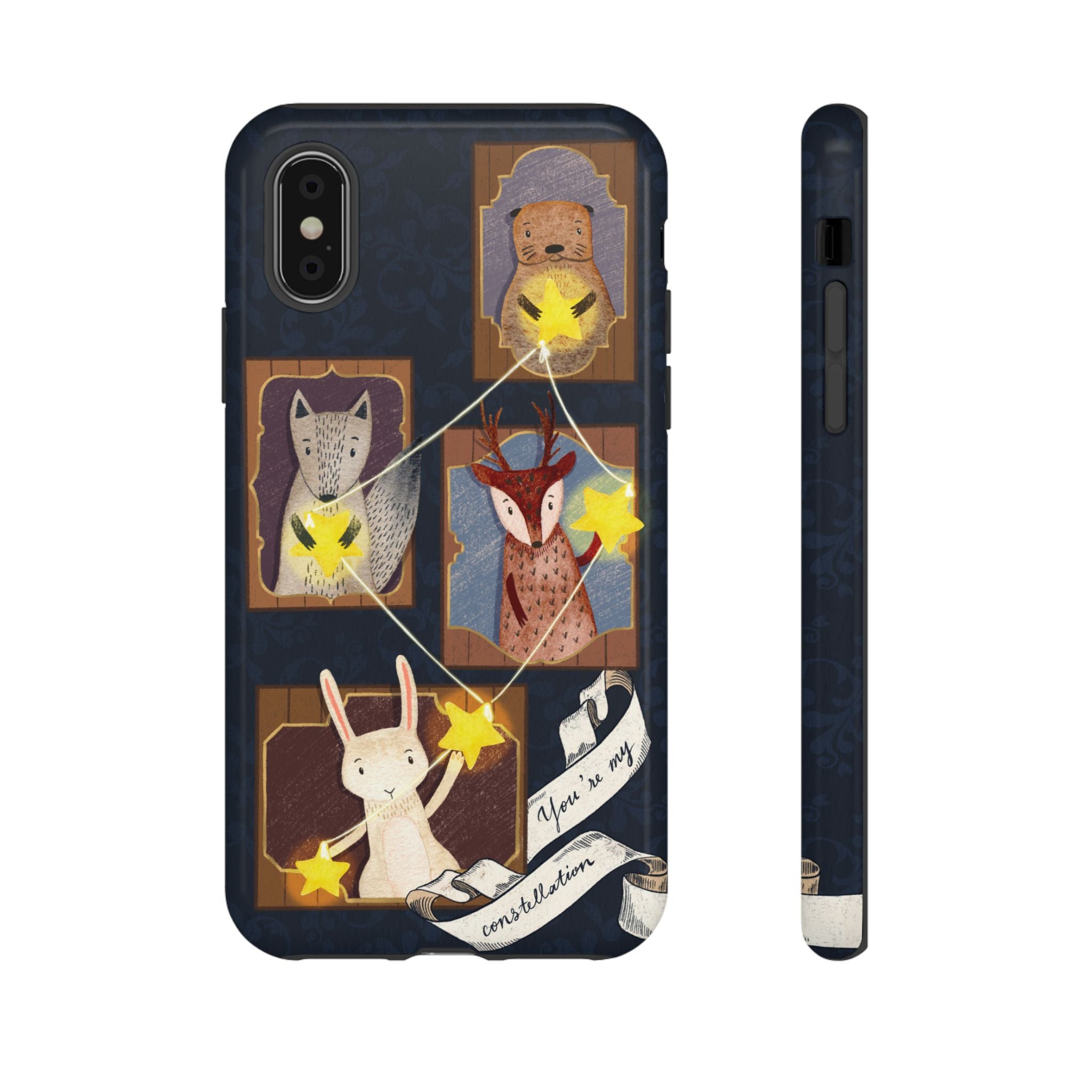 Tough Cases, Animals & Stars Design, Cute iPhone Gift, Nature Lover, Birthday, Animal Lover, iPhone 16 15 14 13 12 11 X XR 8