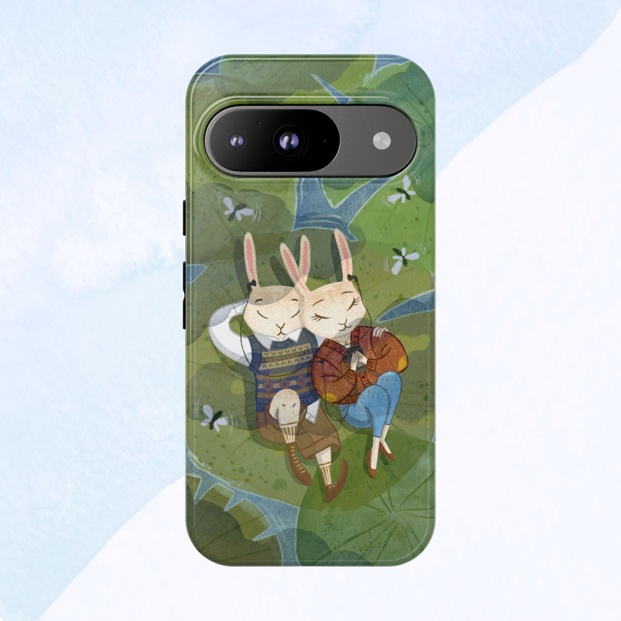 Cute Bunny Phone Case, Rabbit iPhone Cover, Nature Lovers Gift, Animal Lover Accessory, Eco-Friendly Case for Moms