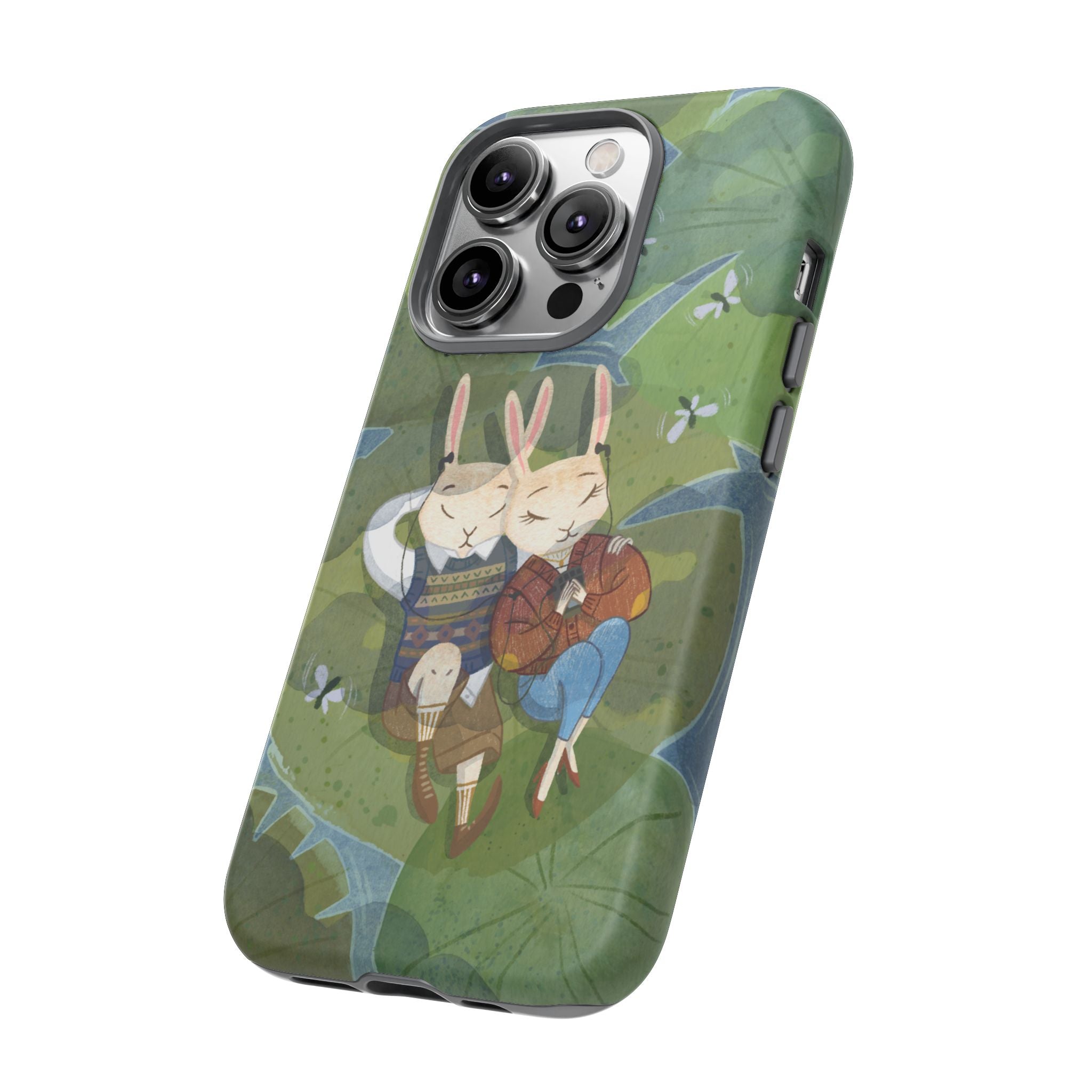 Cute Bunny Phone Case, Rabbit iPhone Cover, Nature Lovers Gift, Animal Lover Accessory, Eco-Friendly Case for Moms