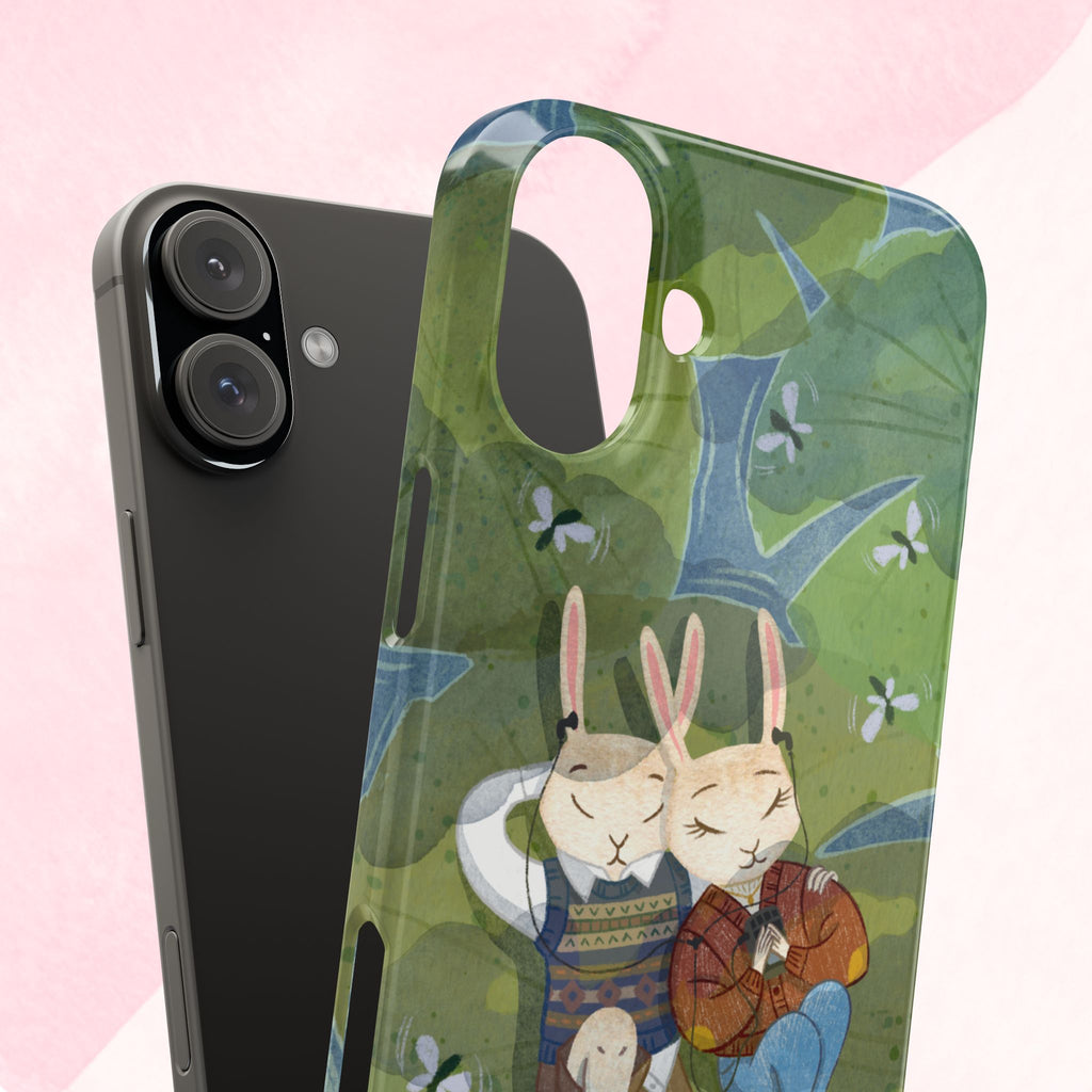 Whimsical Bunny Phone Cases for Animal Lovers and Nature Enthusiasts | Cute, Fun Design, Gifts for Friends, Birthday, Easter, Spring
