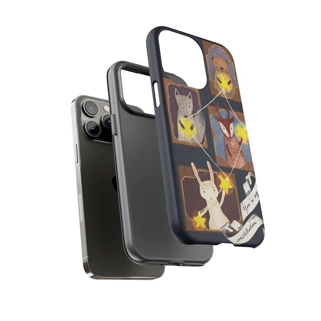Tough Cases, Animals & Stars Design, Cute iPhone Gift, Nature Lover, Birthday, Animal Lover, iPhone 16 15 14 13 12 11 X XR 8