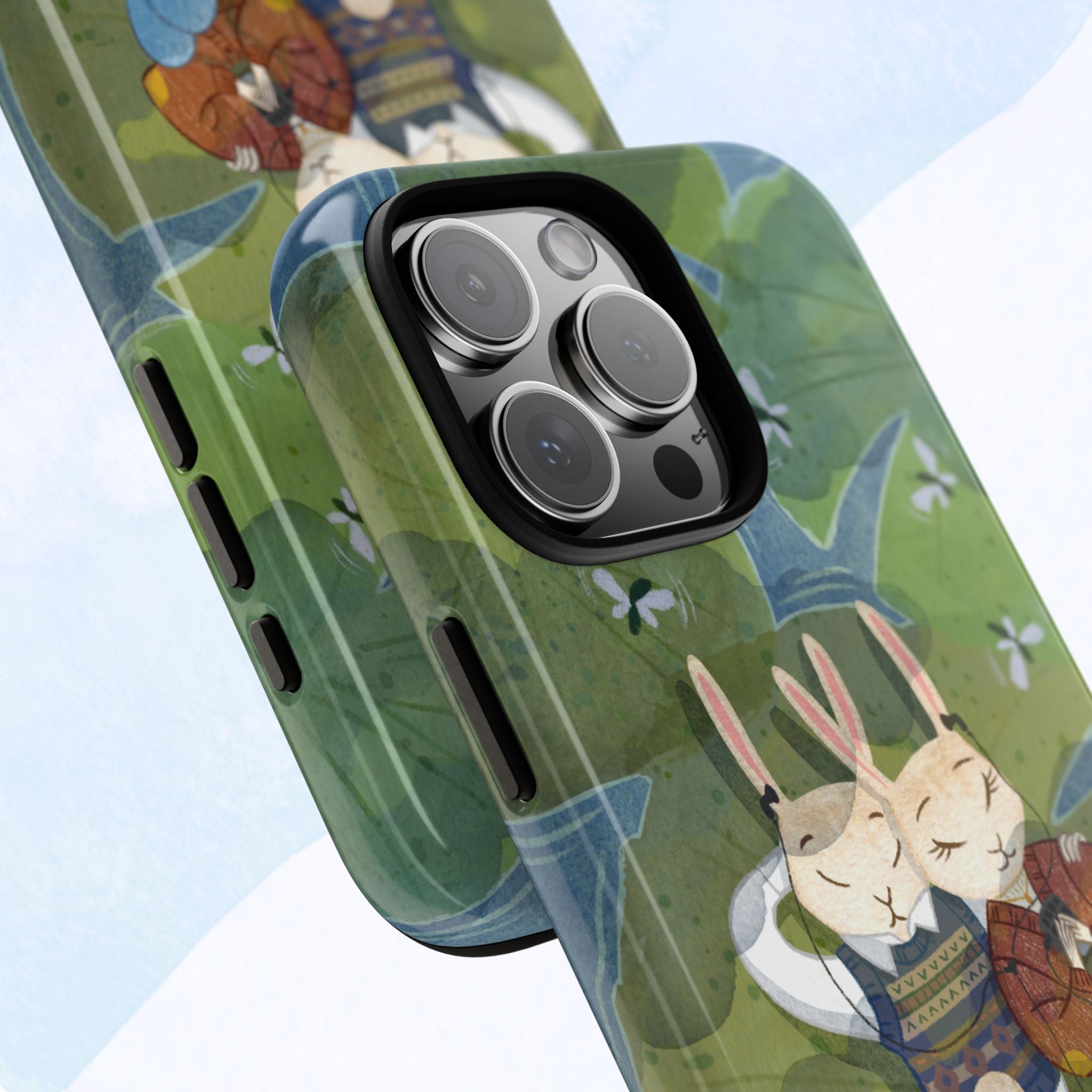 Cute Bunny Phone Case, Rabbit iPhone Cover, Nature Lovers Gift, Animal Lover Accessory, Eco-Friendly Case for Moms