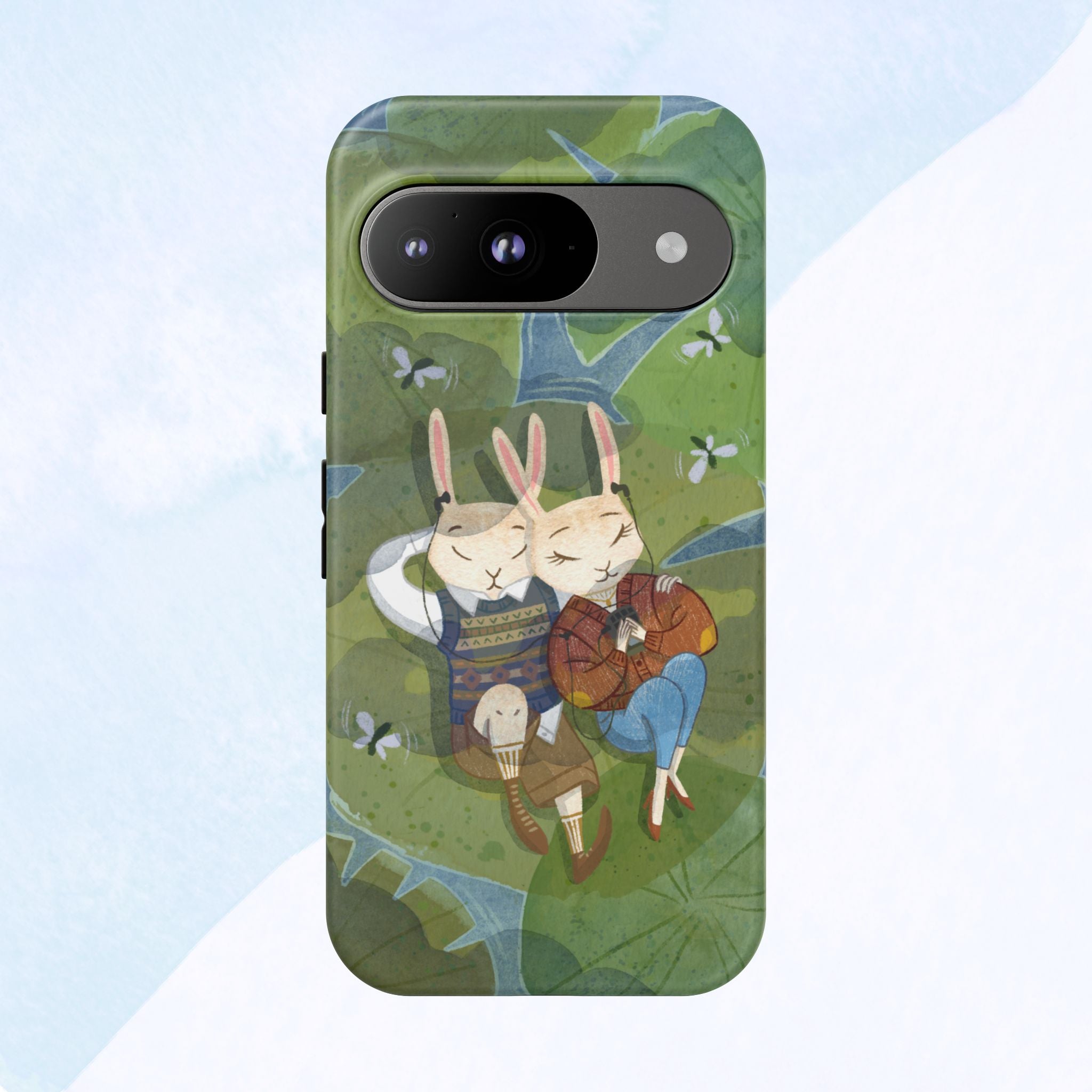 Cute Bunny Phone Case, Rabbit iPhone Cover, Nature Lovers Gift, Animal Lover Accessory, Eco-Friendly Case for Moms