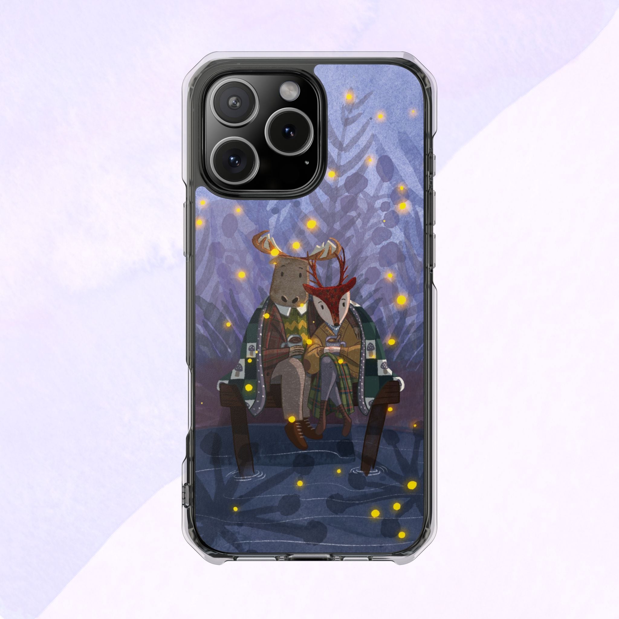 Cozy Animal Friends Phone Case - Magnetic Clear Impact Cases for Outdoorsy Animal Lovers, Perfect for Christmas, Gift Idea, Nature Vibes