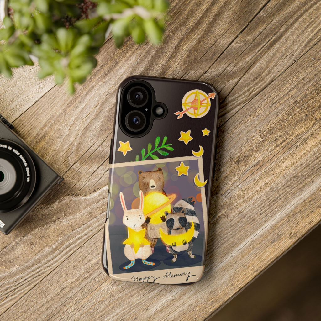 Animal iPhone Case - Tough Cases for Kids, Teens, Cute Fun Design, Holiday Accessories, iPhone 16 15 14 13 12 11 10 XR X 8, Gift Idea,