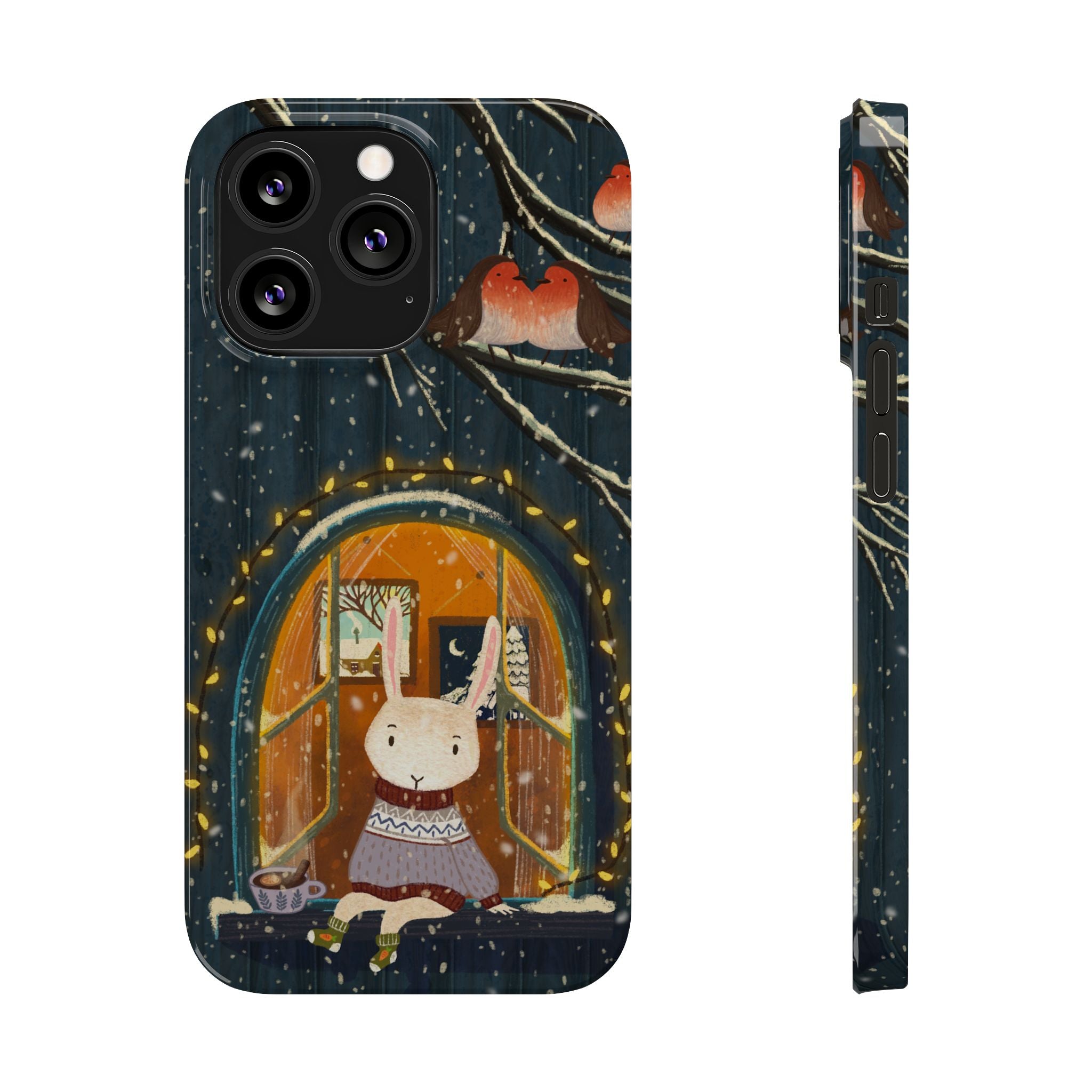 Cozy Animal Phone Case - Whimsical Rabbit Design, Cute Slim Case for Animal Lovers, Perfect Gift for Birthdays, Holidays