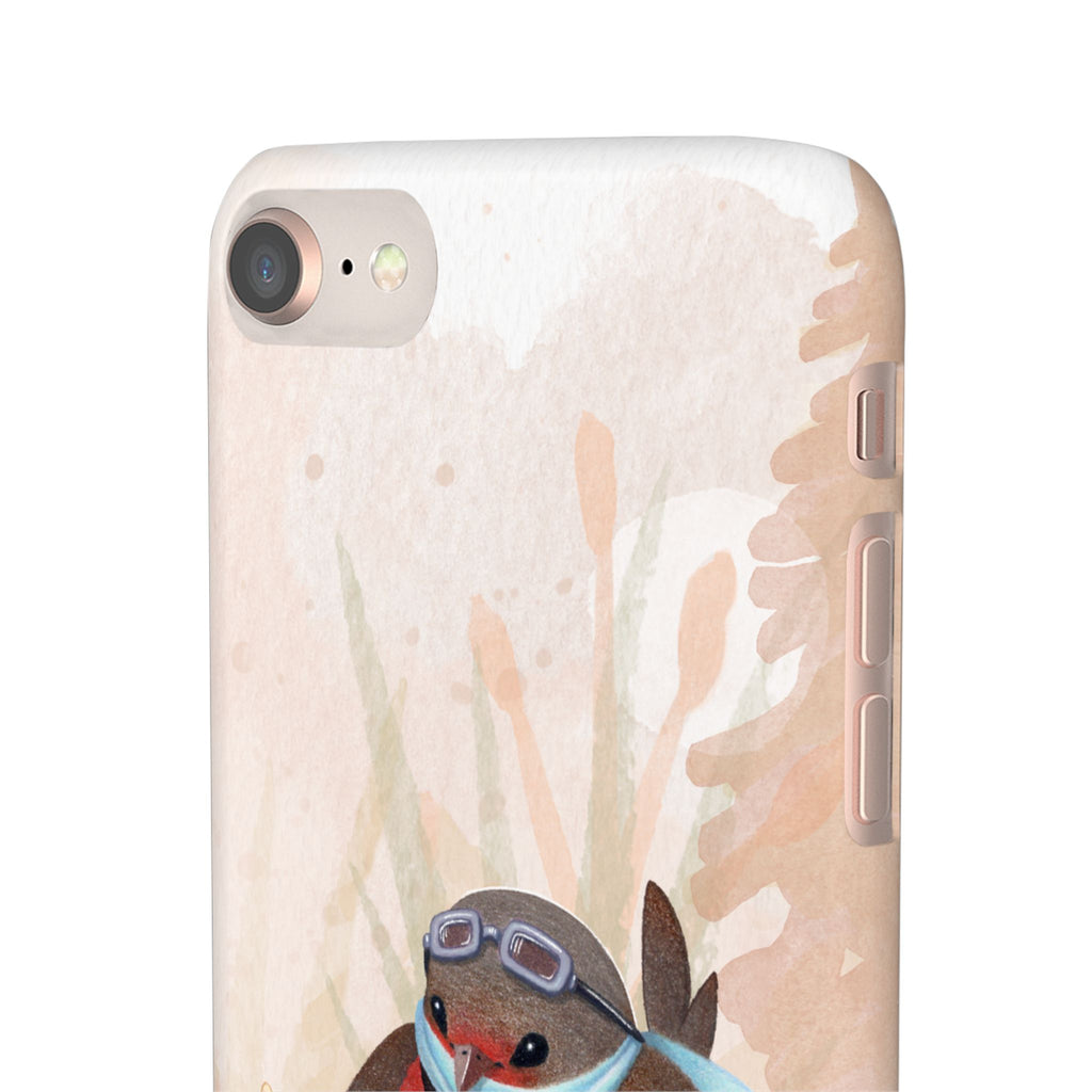 Whimsical Animal Snap Cases, Cute Phone Case, Handmade Bird and Bunny Design, Gift for Animal Lovers, Unique Smartphone Cover