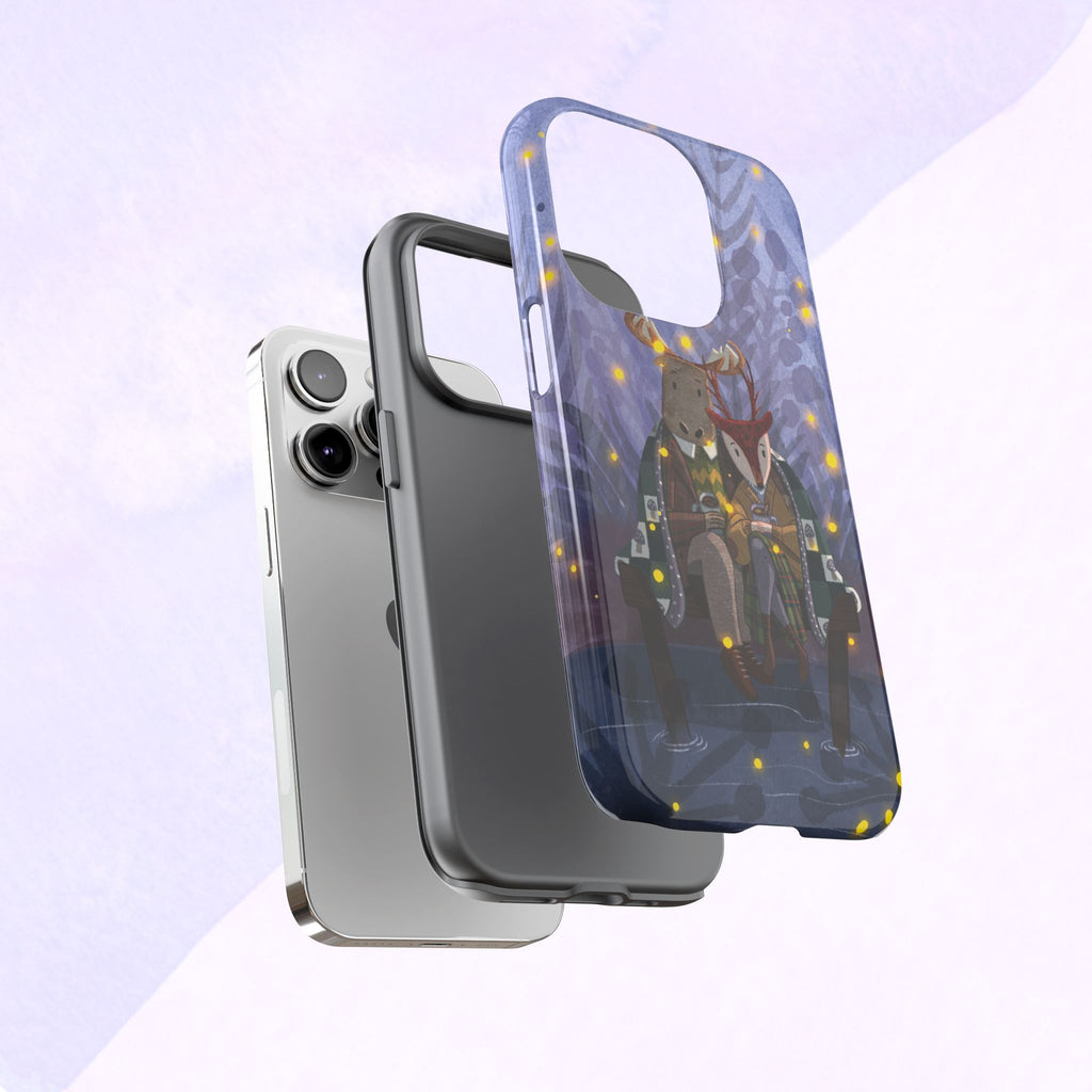 Cozy Couple Phone Case, Cute Animal Lovers Gift, Nature Aesthetic, Perfect for Holidays, Personalized Phone Accessories, Gift for Her