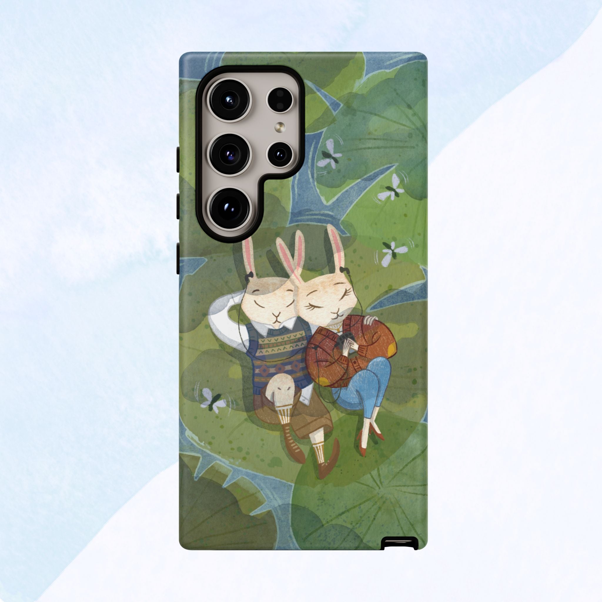 Cute Bunny Phone Case, Rabbit iPhone Cover, Nature Lovers Gift, Animal Lover Accessory, Eco-Friendly Case for Moms