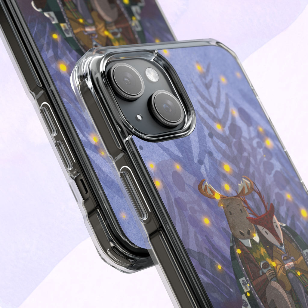 Cozy Animal Friends Phone Case - Magnetic Clear Impact Cases for Outdoorsy Animal Lovers, Perfect for Christmas, Gift Idea, Nature Vibes