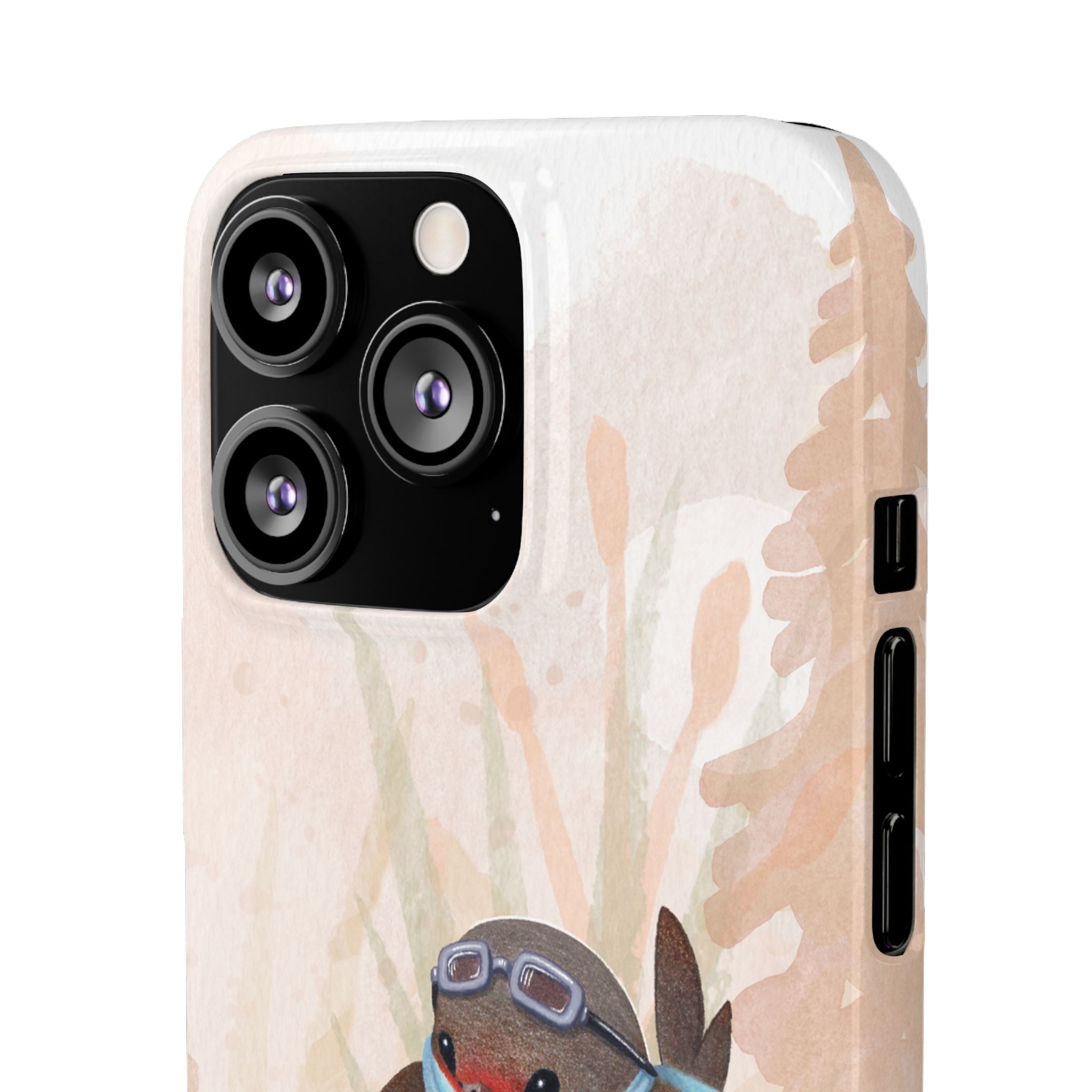 Whimsical Animal Snap Cases, Cute Phone Case, Handmade Bird and Bunny Design, Gift for Animal Lovers, Unique Smartphone Cover