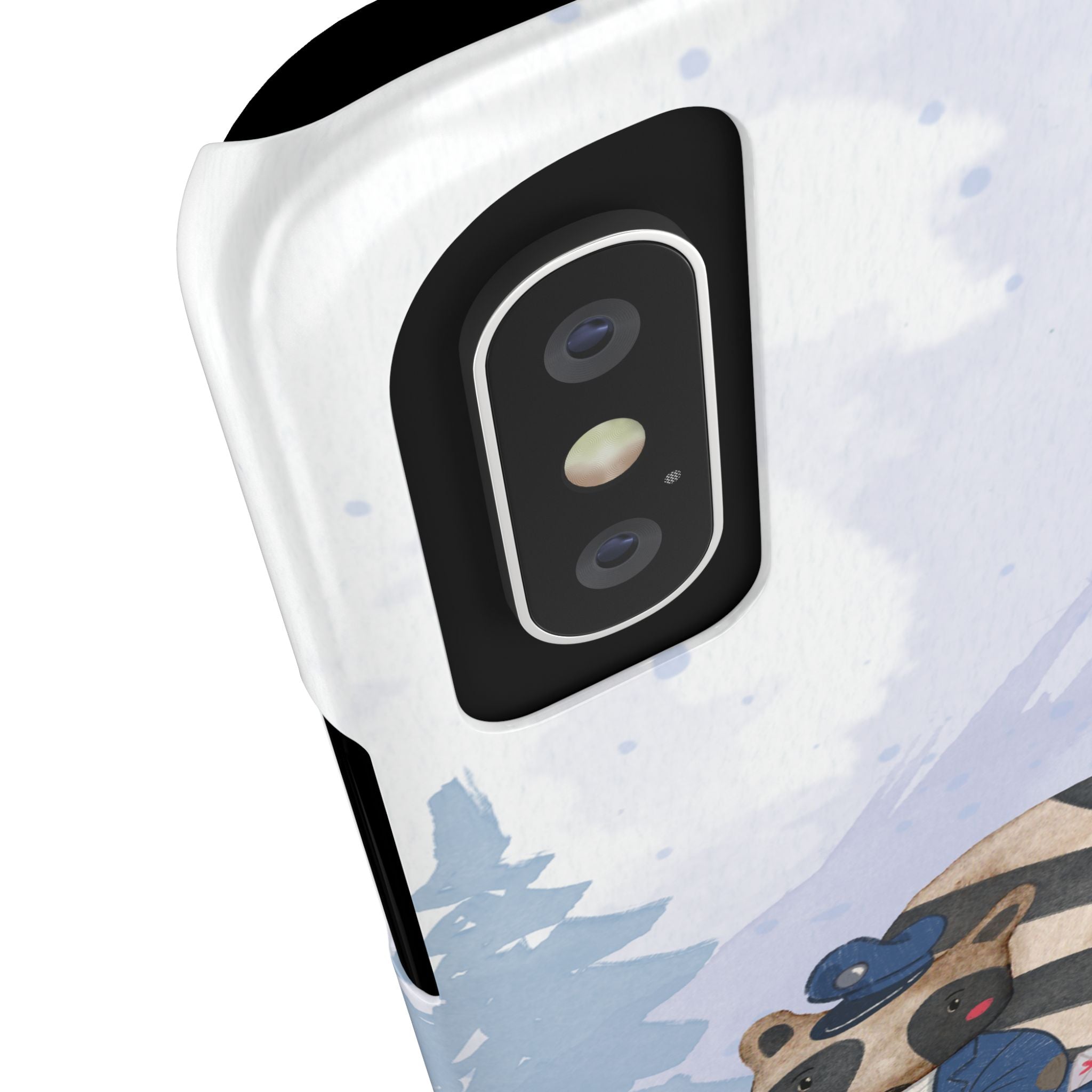 Whimsical Raccoon Slim Phone Case | Cute Animal Design | Perfect for Nature Lovers, Gifts, Birthdays, Valentines Day, Everyday Use